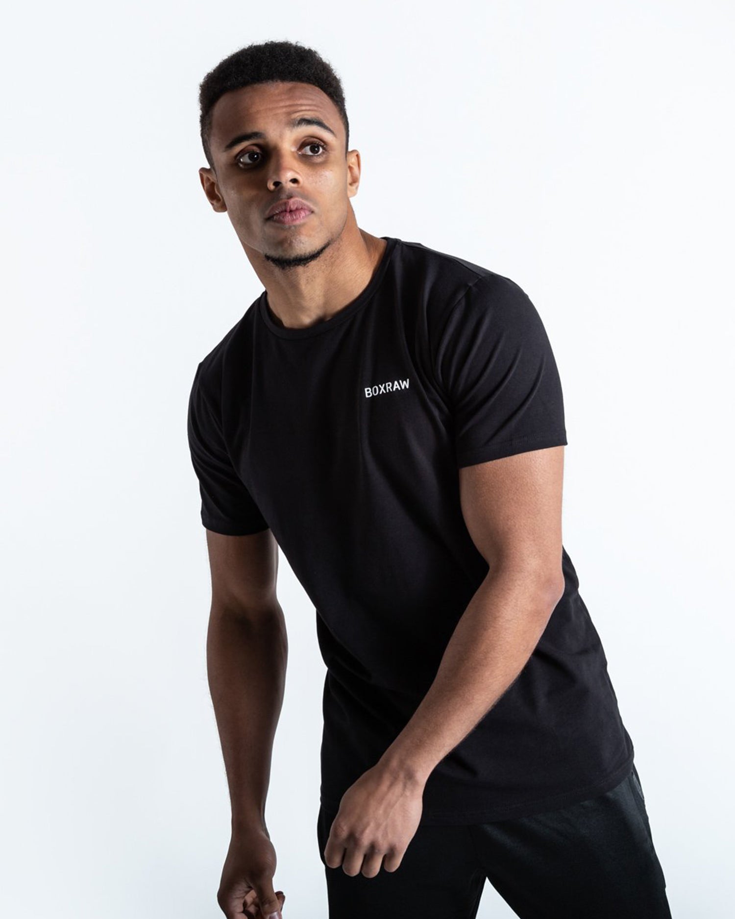 BOXRAW LOGO T-SHIRT BLACK | VAAMSPORT