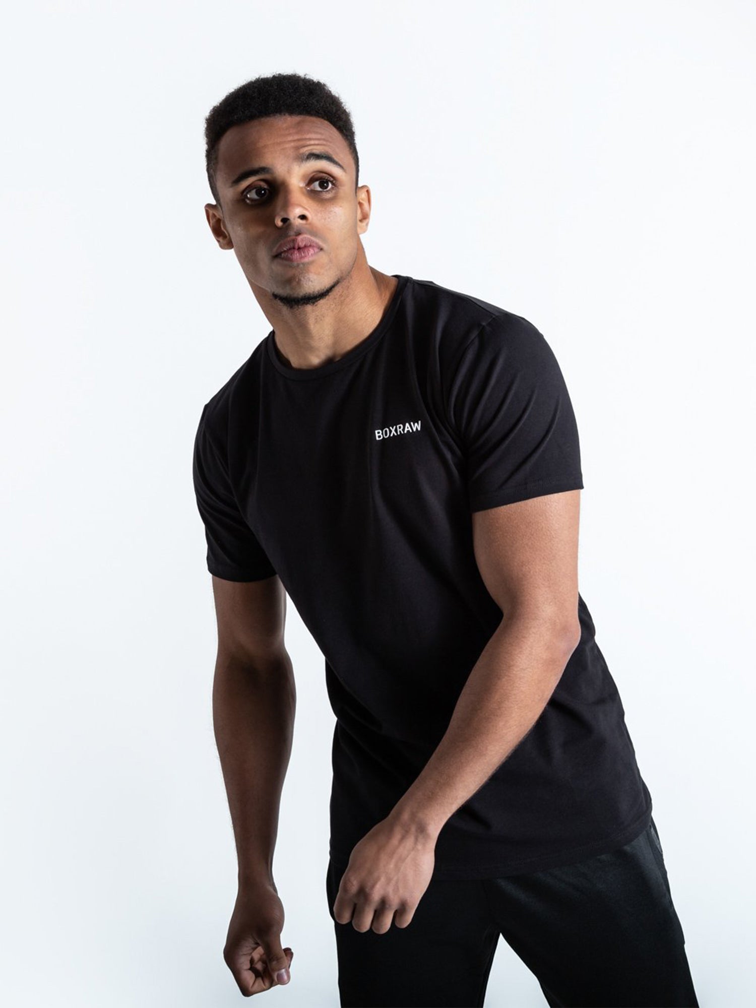 BOXRAW LOGO T-SHIRT BLACK | VAAMSPORT