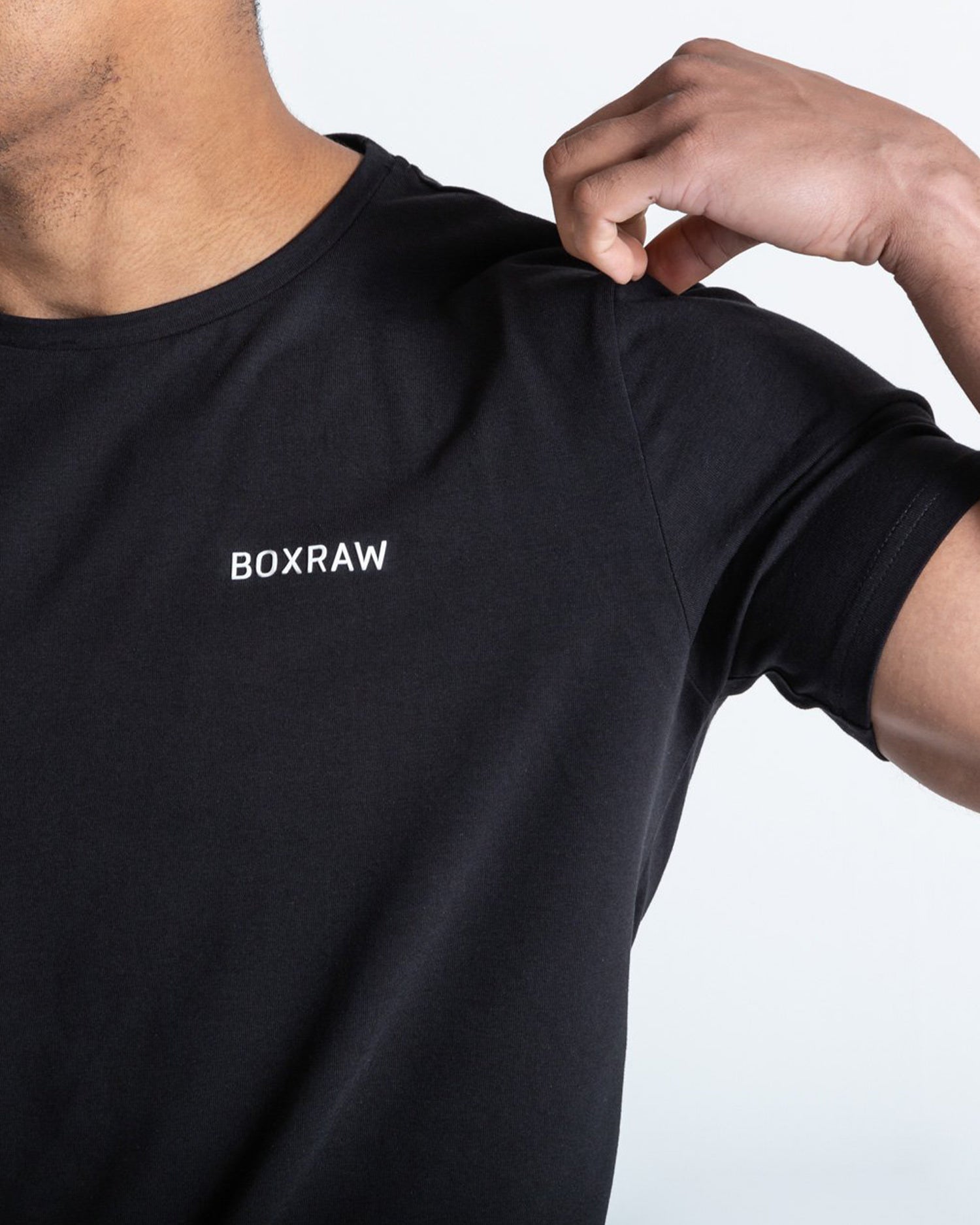 BOXRAW LOGO T-SHIRT BLACK | VAAMSPORT