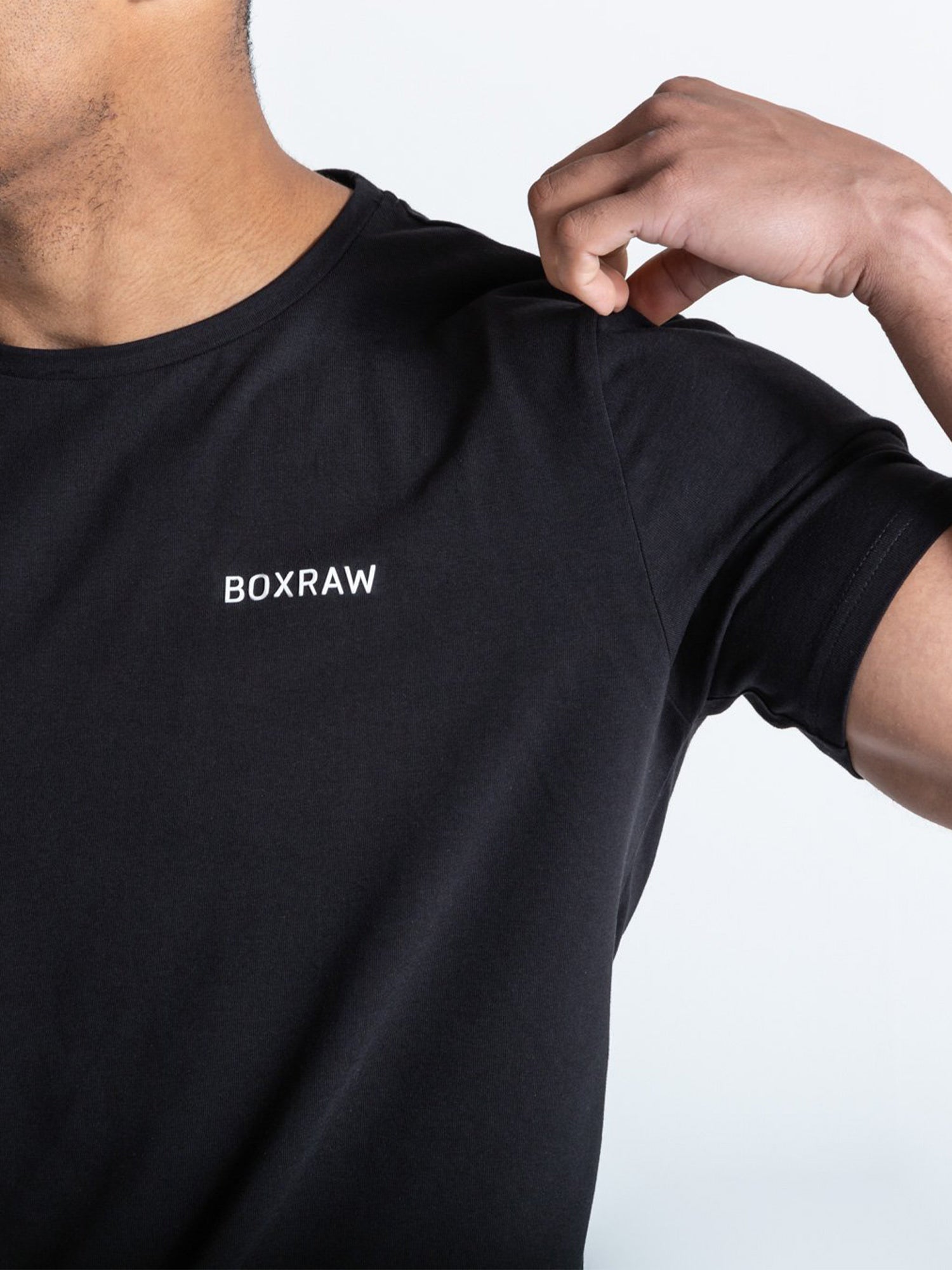 BOXRAW LOGO T-SHIRT BLACK | VAAMSPORT