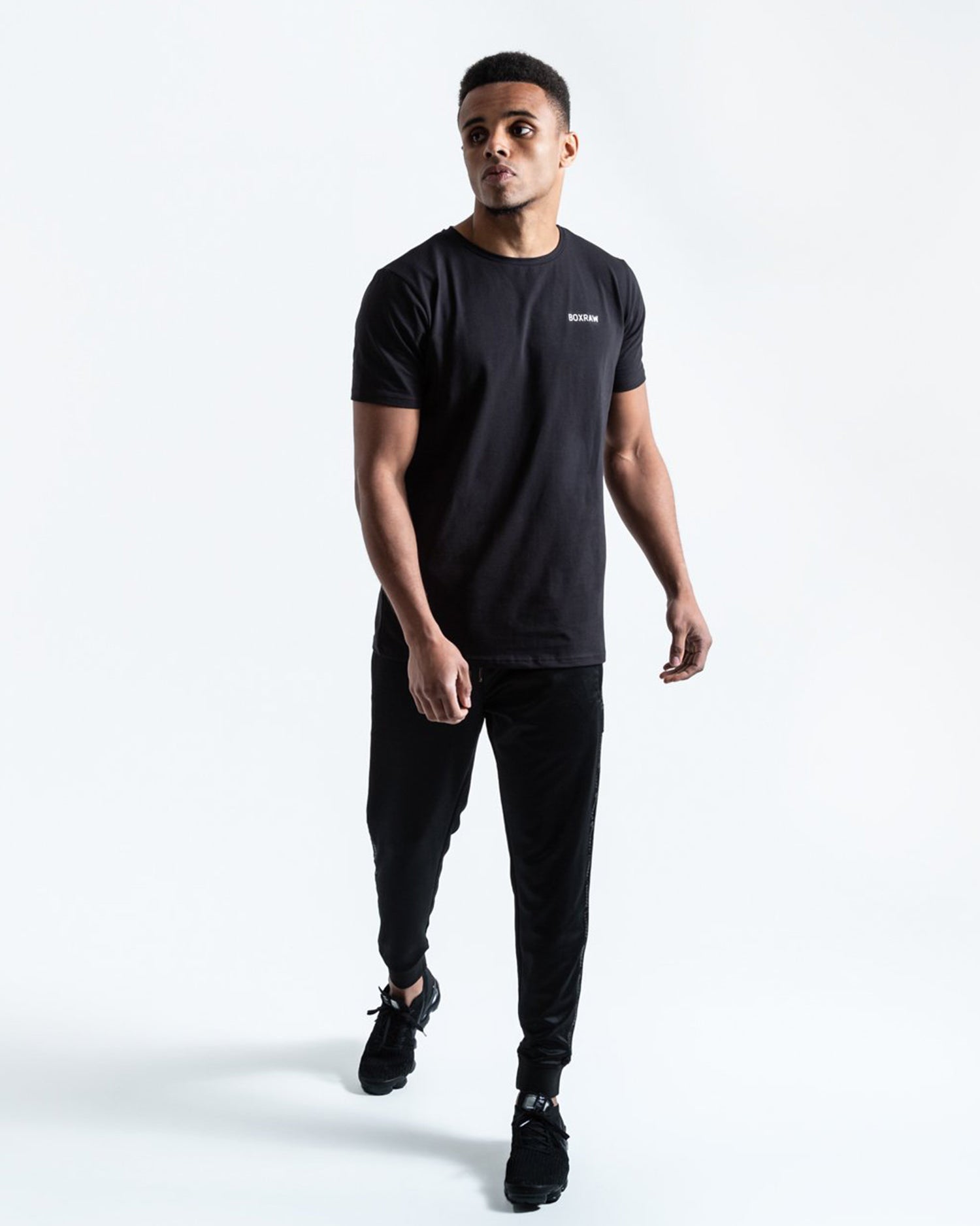 BOXRAW LOGO T-SHIRT BLACK | VAAMSPORT