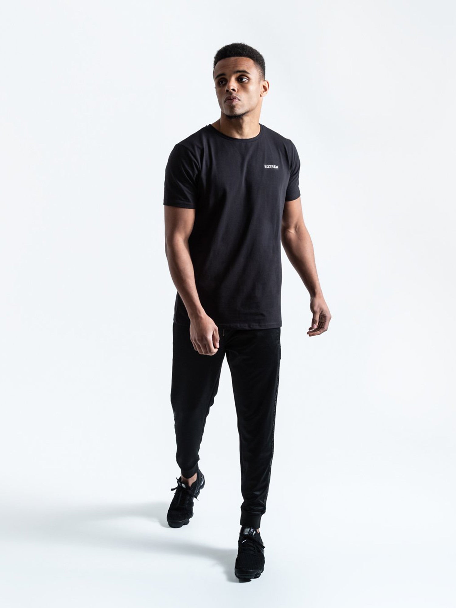BOXRAW LOGO T-SHIRT BLACK | VAAMSPORT