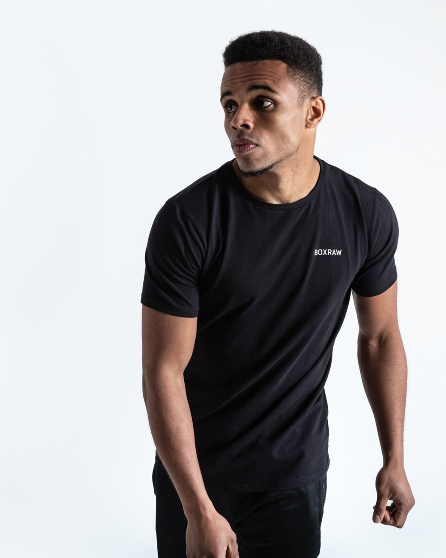BOXRAW LOGO T-SHIRT BLACK | VAAMSPORT