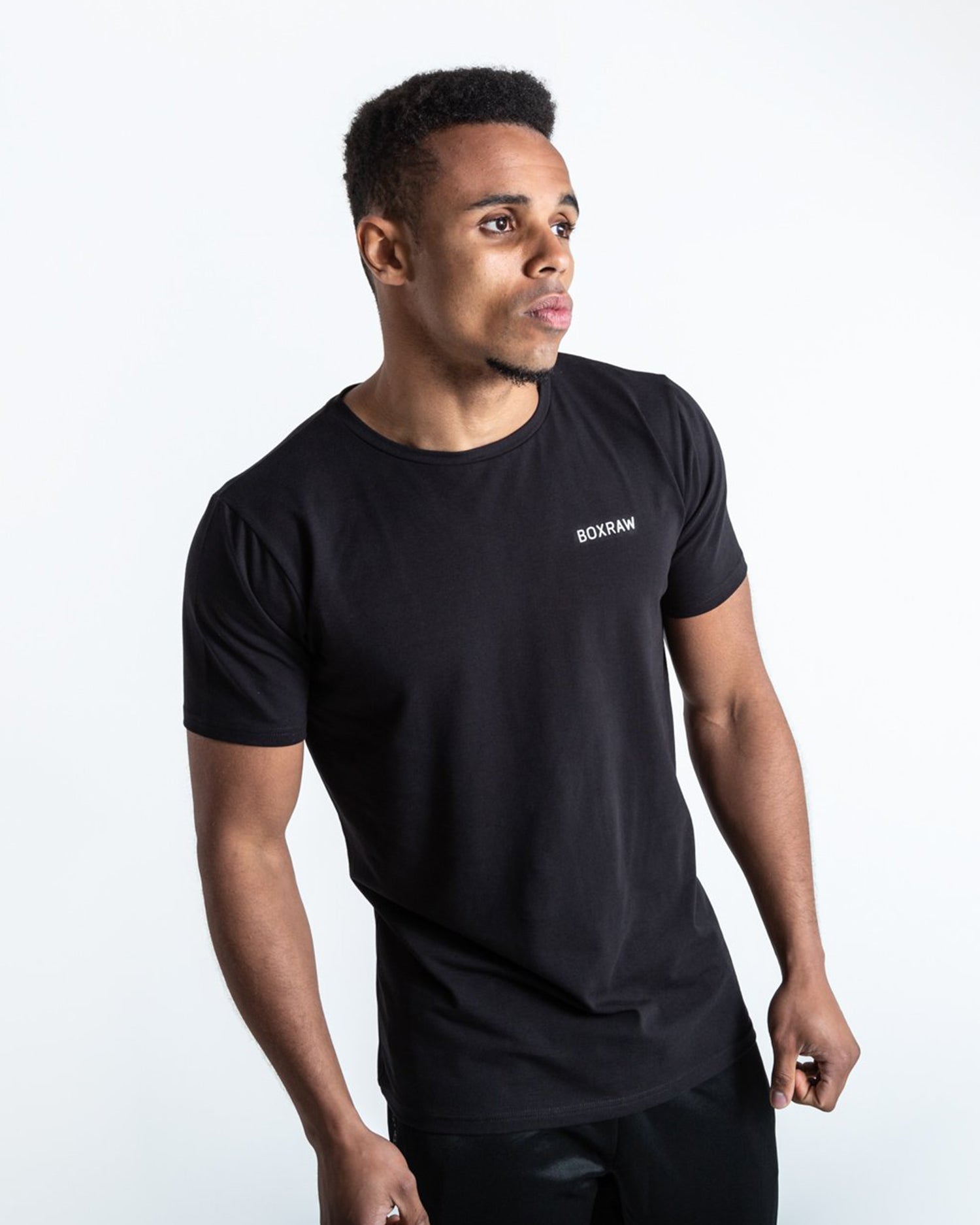 BOXRAW LOGO T-SHIRT BLACK | VAAMSPORT