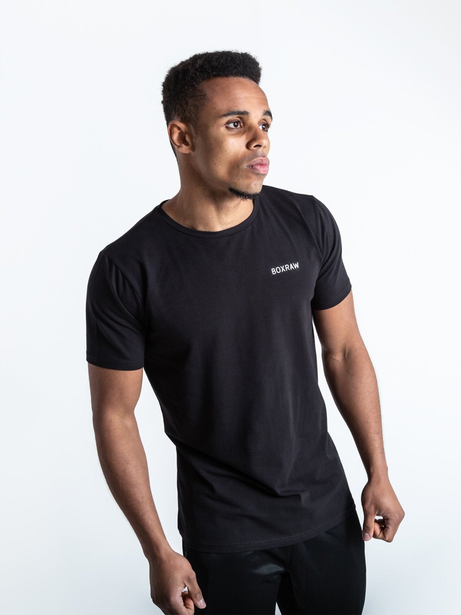 BOXRAW LOGO T-SHIRT BLACK | VAAMSPORT