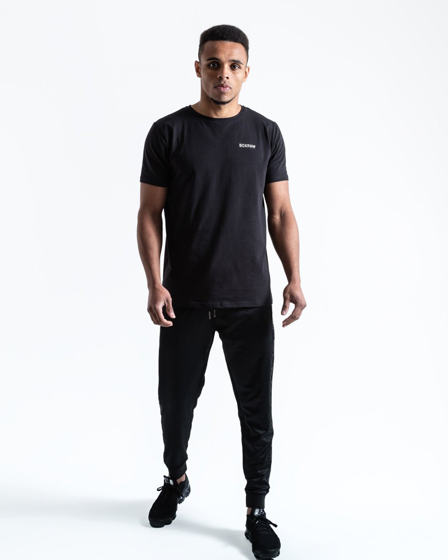 BOXRAW LOGO T-SHIRT BLACK | VAAMSPORT