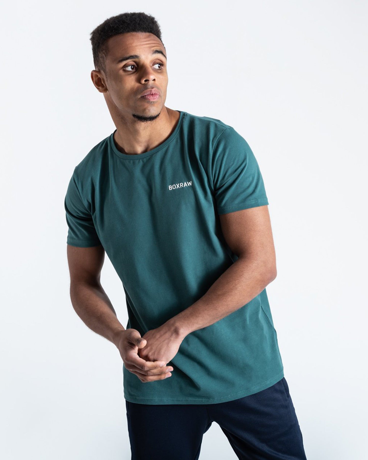 BOXRAW LOGO T-SHIRT GREEN | VAAMSPORT