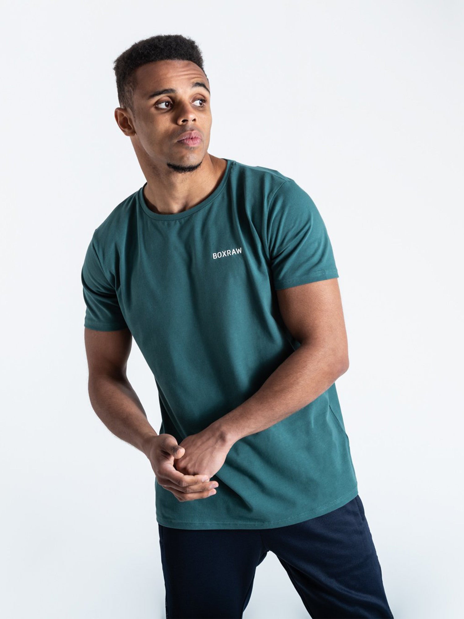 BOXRAW LOGO T-SHIRT GREEN | VAAMSPORT