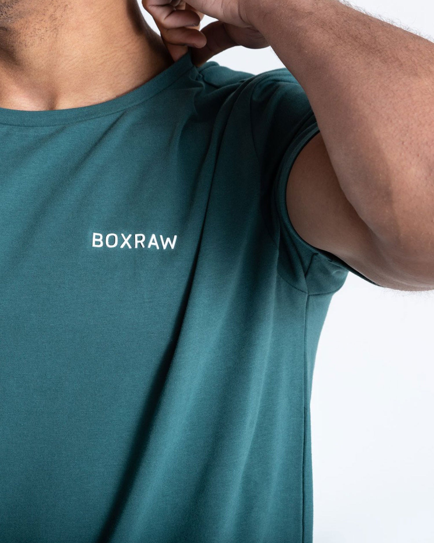BOXRAW LOGO T-SHIRT GREEN | VAAMSPORT