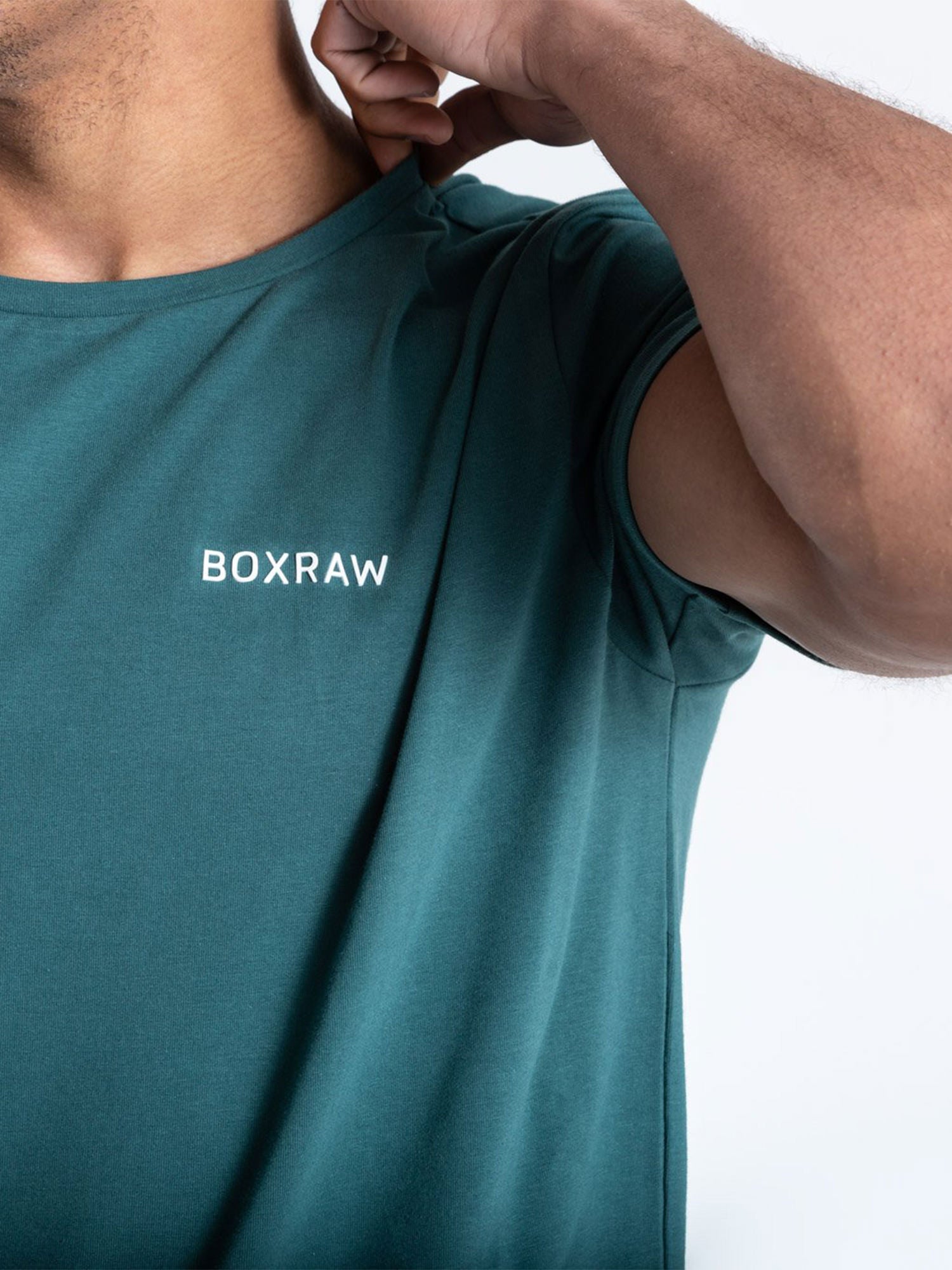 BOXRAW LOGO T-SHIRT GREEN | VAAMSPORT