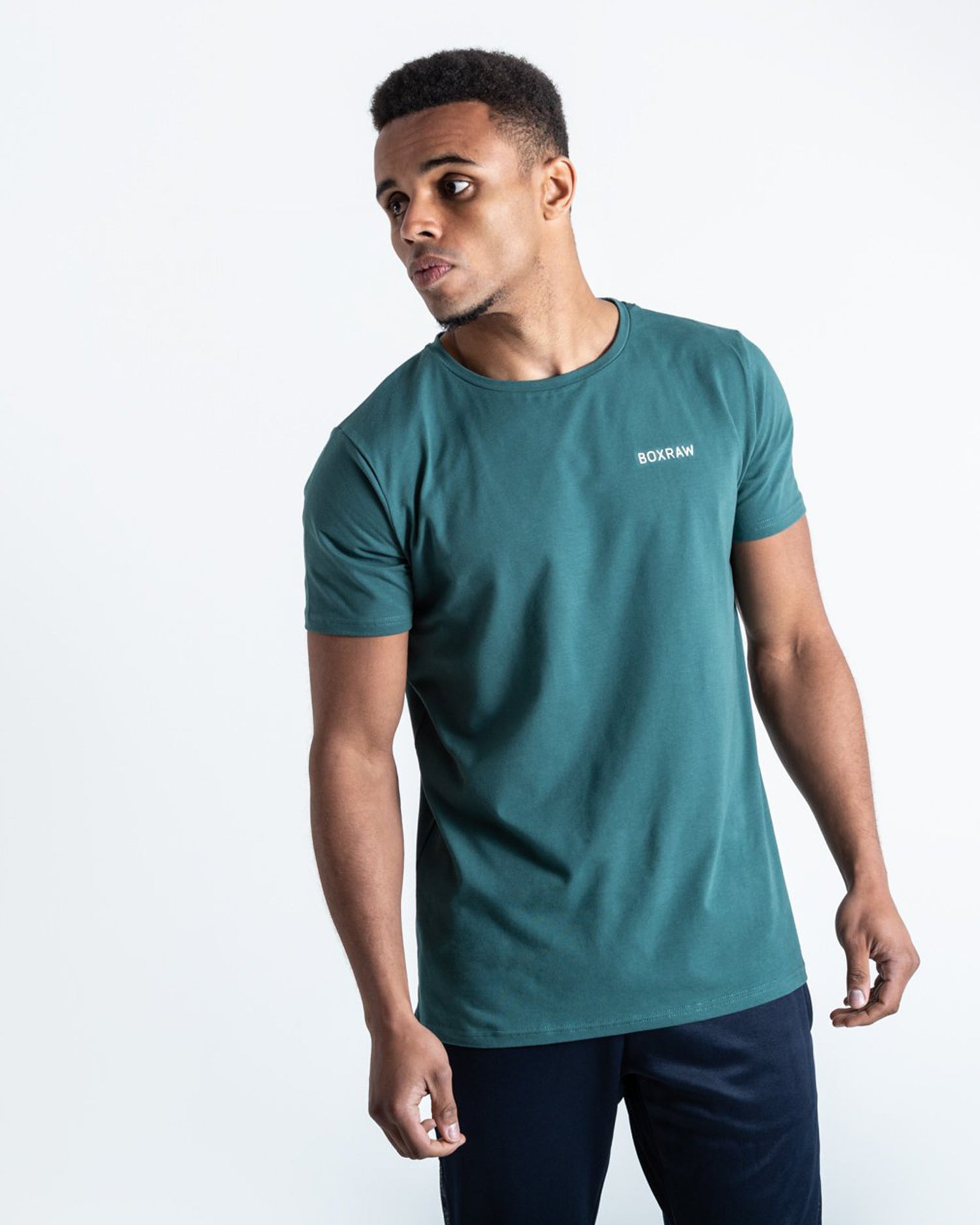 BOXRAW LOGO T-SHIRT GREEN | VAAMSPORT