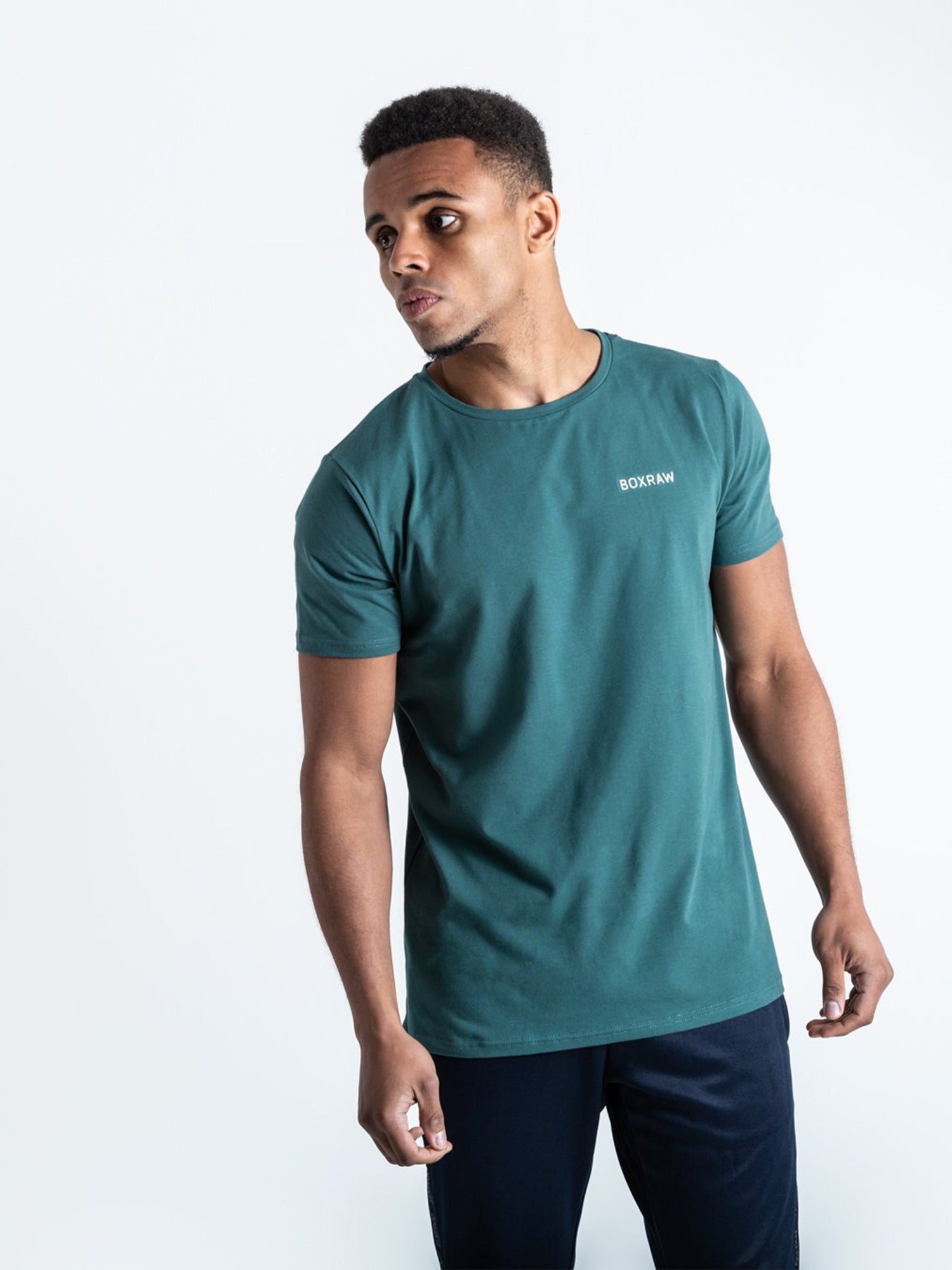 BOXRAW LOGO T-SHIRT GREEN | VAAMSPORT