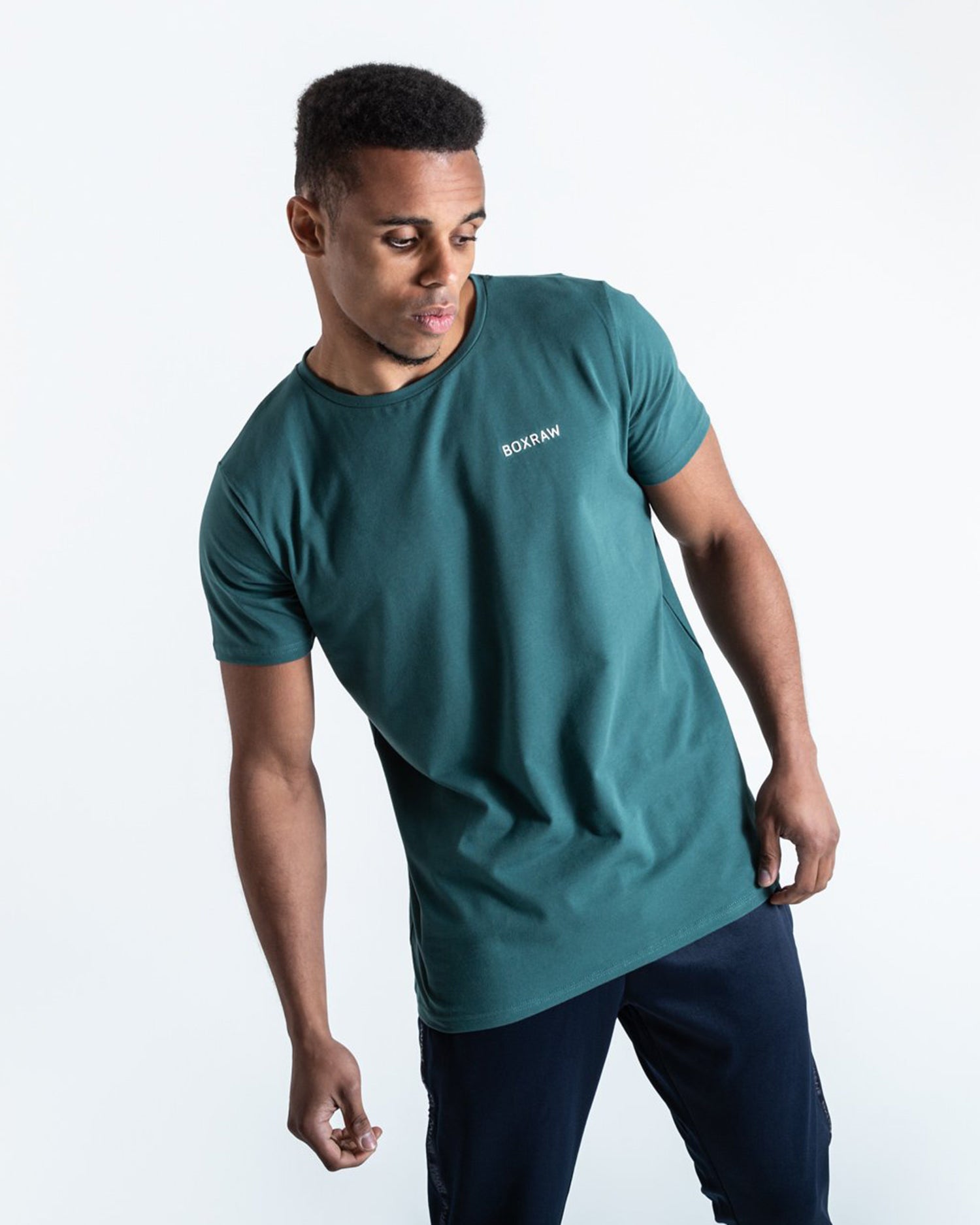 BOXRAW LOGO T-SHIRT GREEN | VAAMSPORT