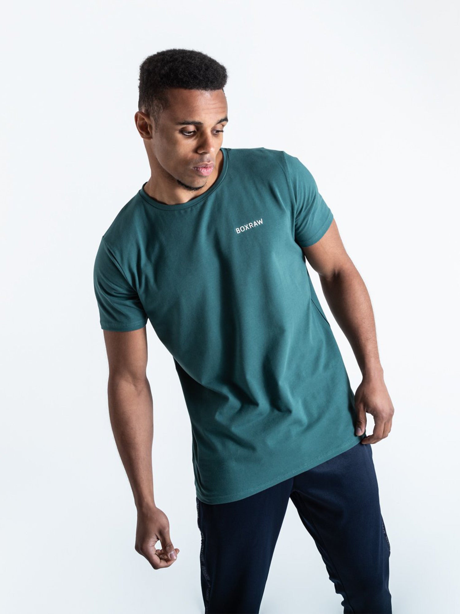BOXRAW LOGO T-SHIRT GREEN | VAAMSPORT