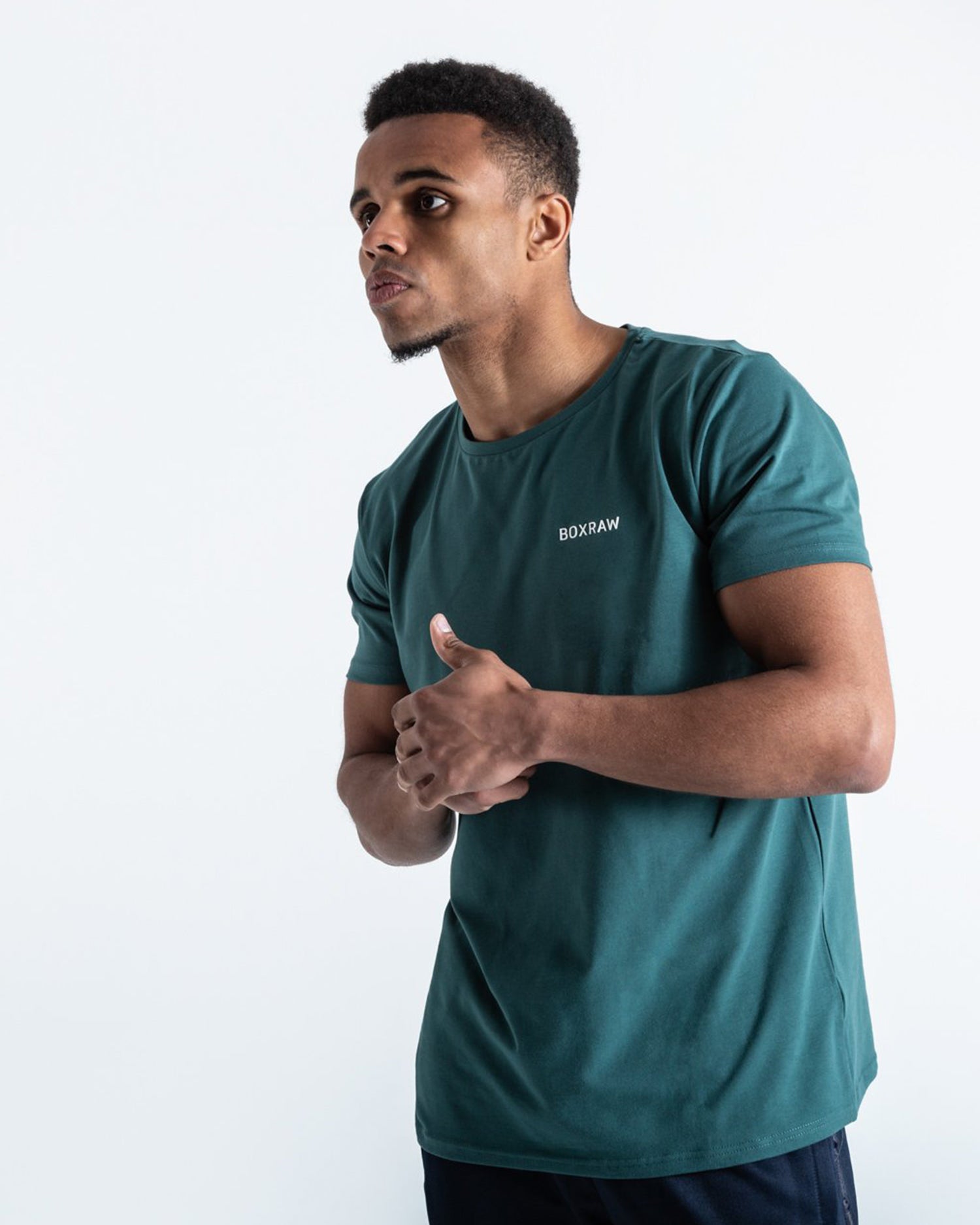 BOXRAW LOGO T-SHIRT GREEN | VAAMSPORT