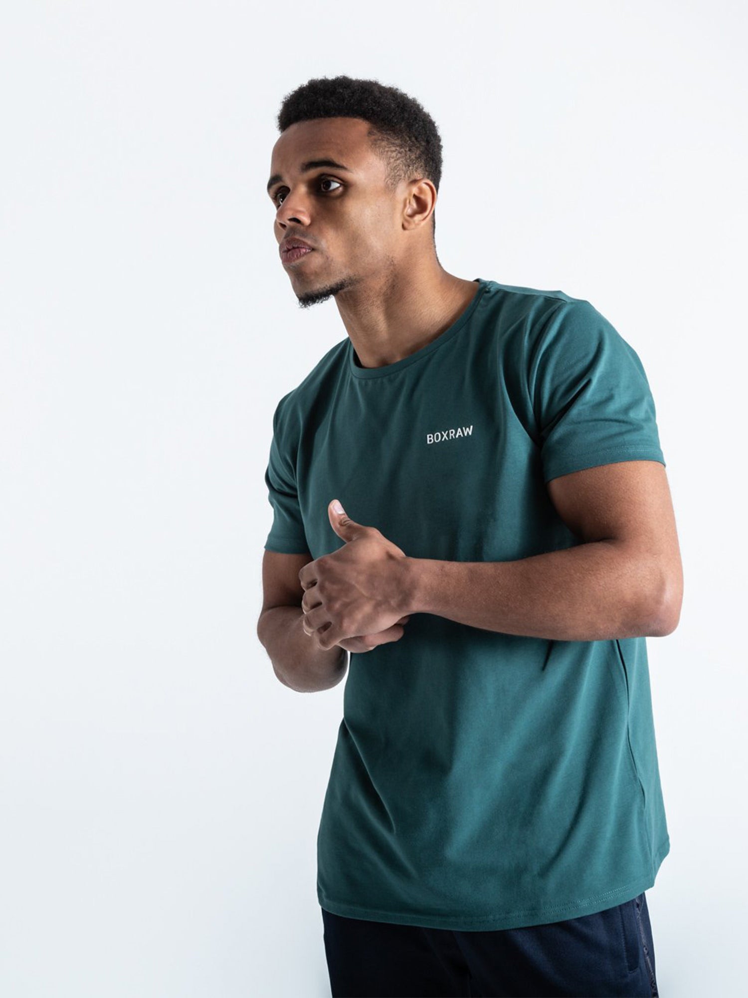 BOXRAW LOGO T-SHIRT GREEN | VAAMSPORT