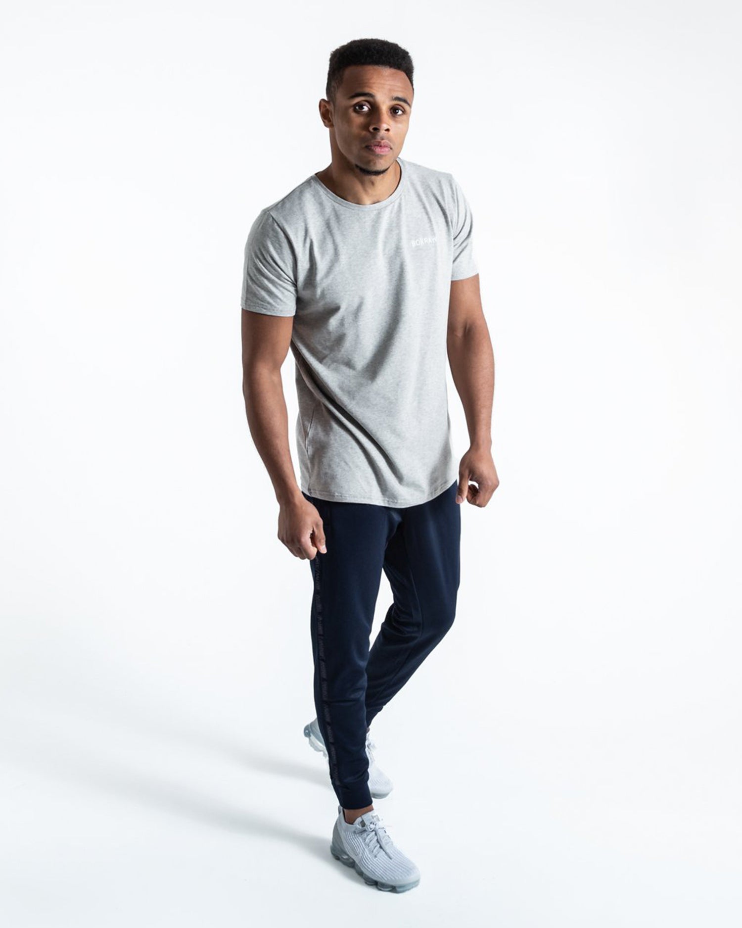 BOXRAW LOGO T-SHIRT GREY | VAAMSPORT