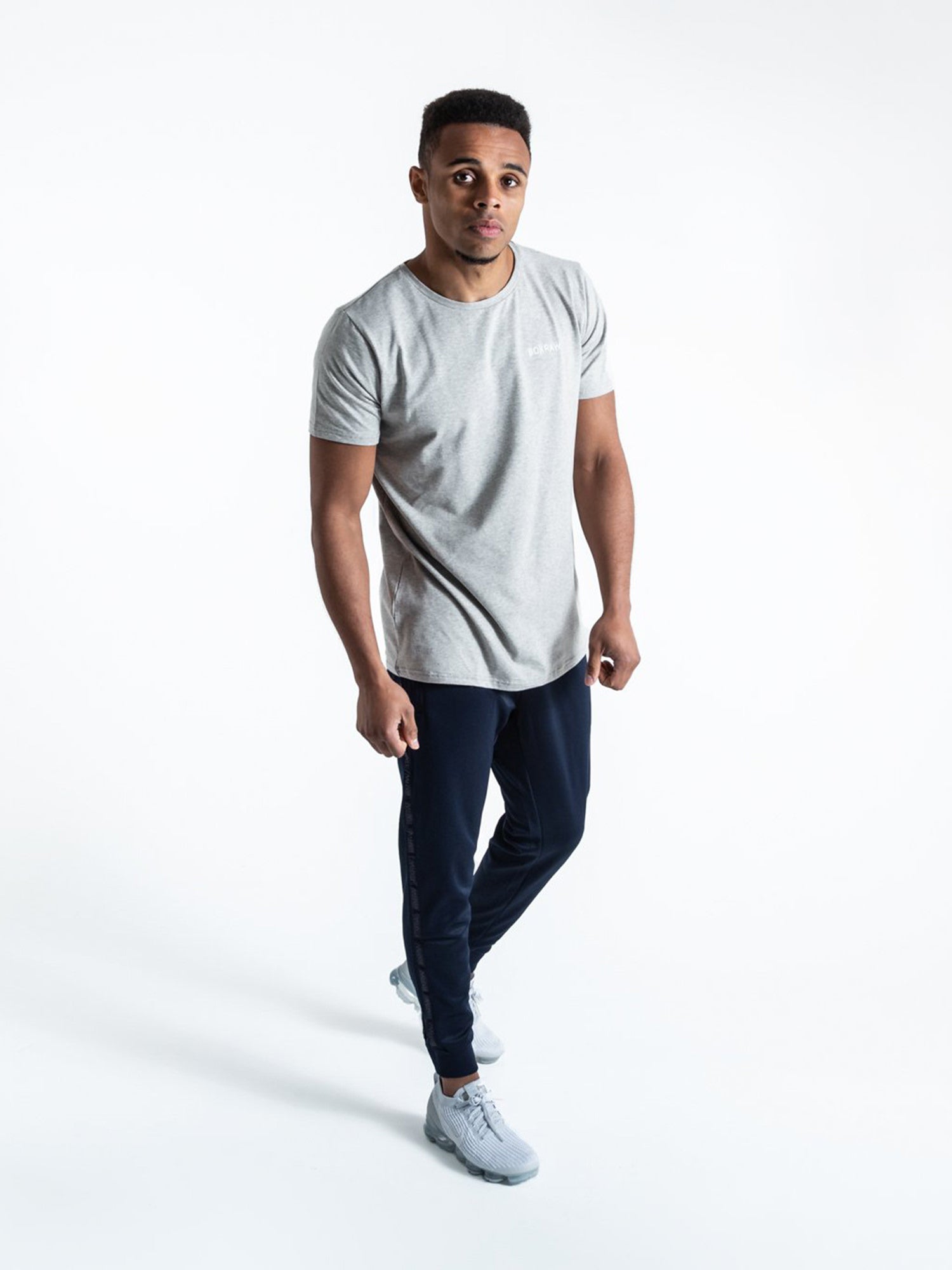 BOXRAW LOGO T-SHIRT GREY | VAAMSPORT