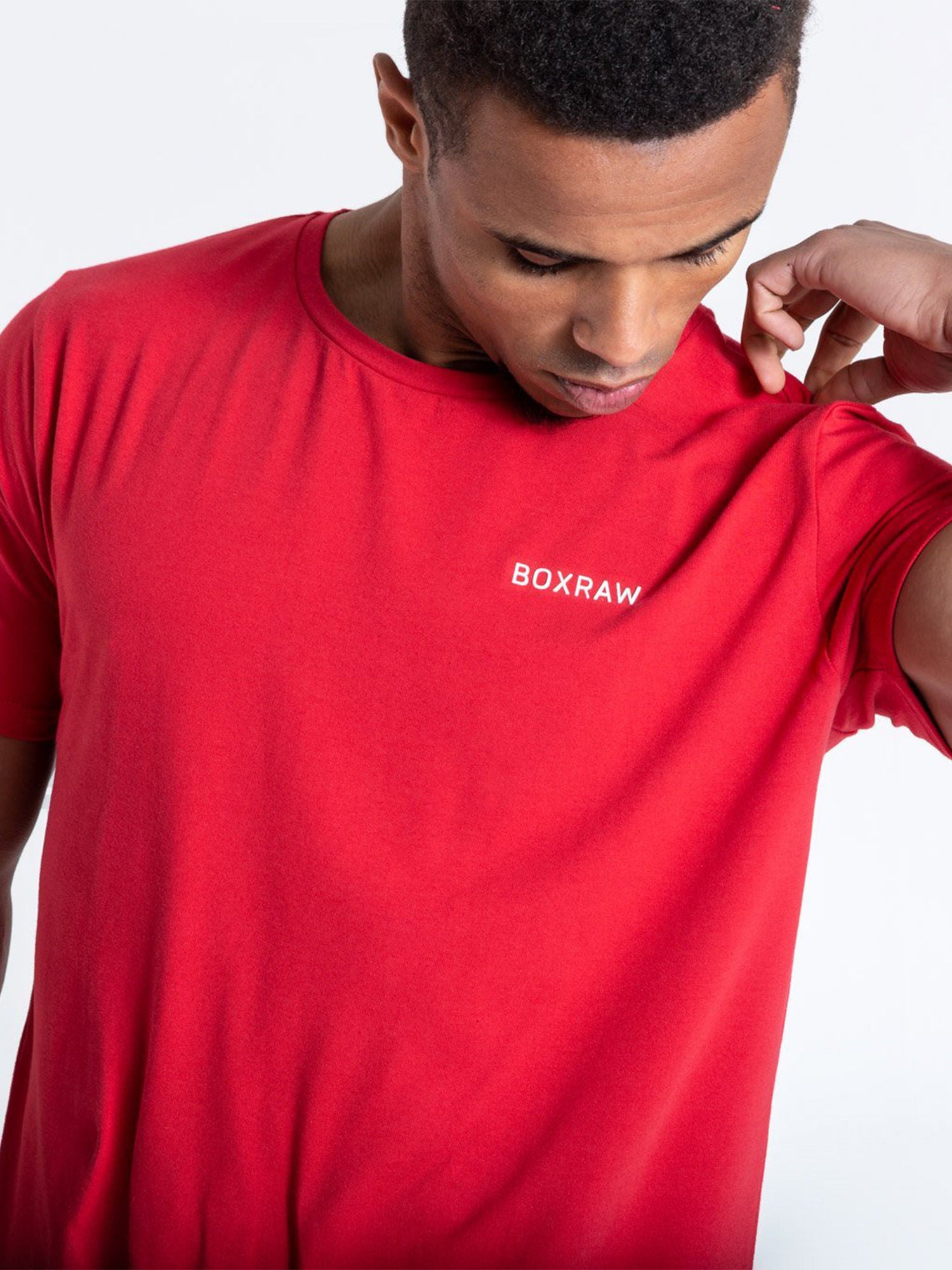 BOXRAW LOGO T-SHIRT RED | VAAMSPORT
