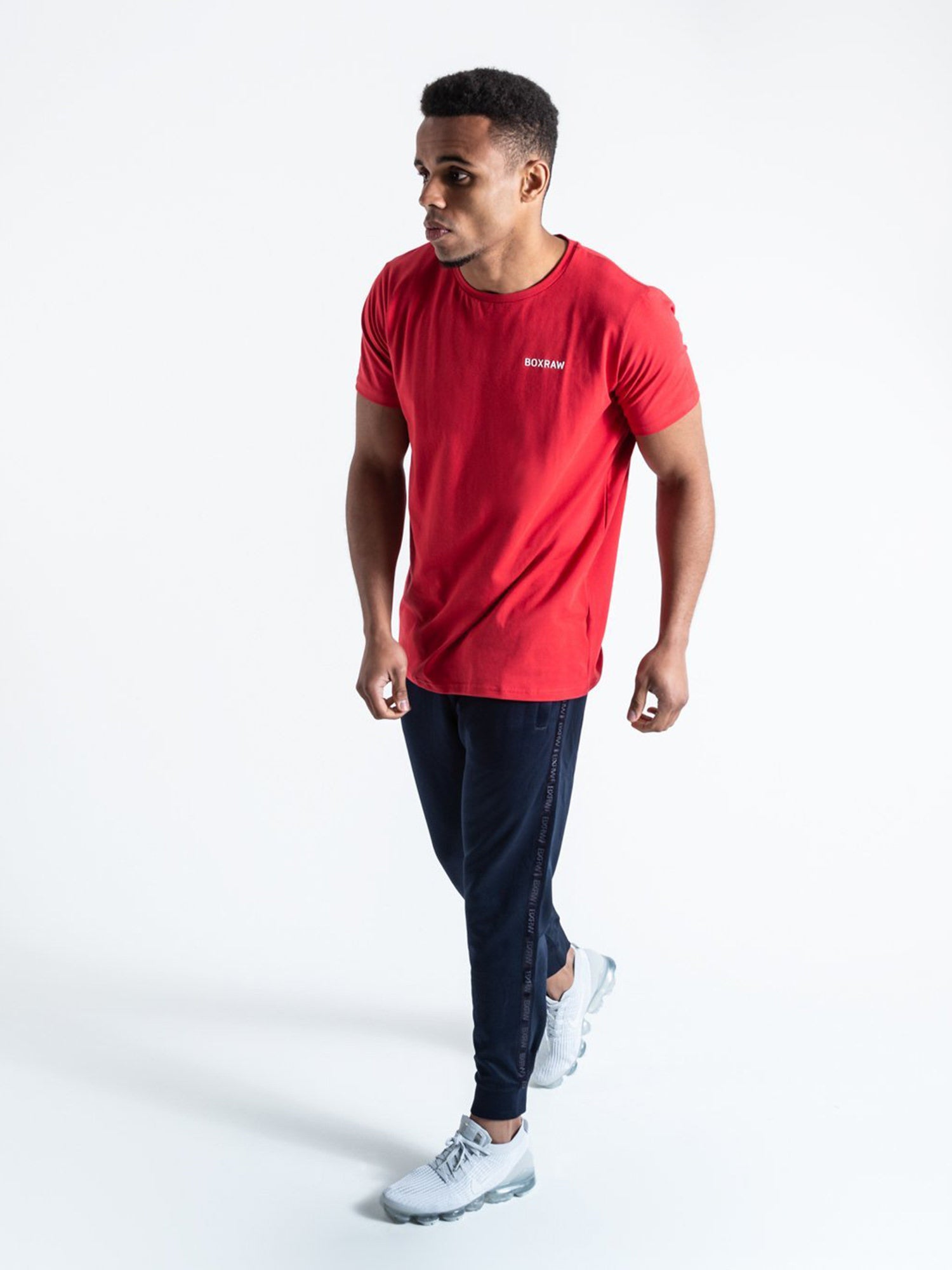 BOXRAW LOGO T-SHIRT RED | VAAMSPORT