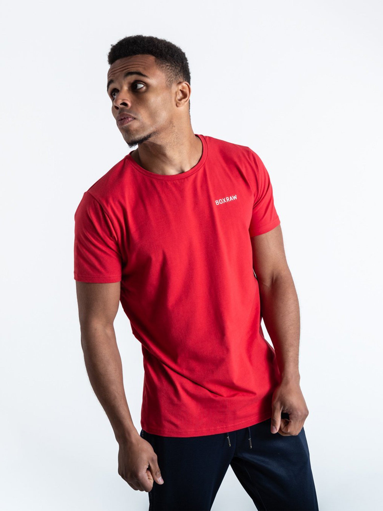 BOXRAW LOGO T-SHIRT RED | VAAMSPORT