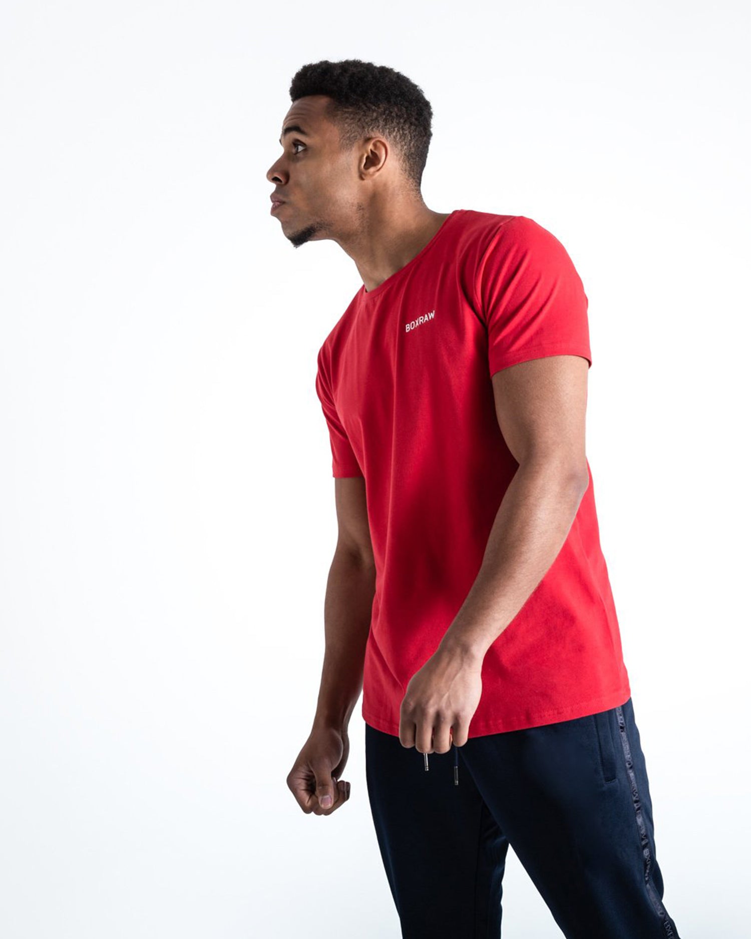 BOXRAW LOGO T-SHIRT RED | VAAMSPORT