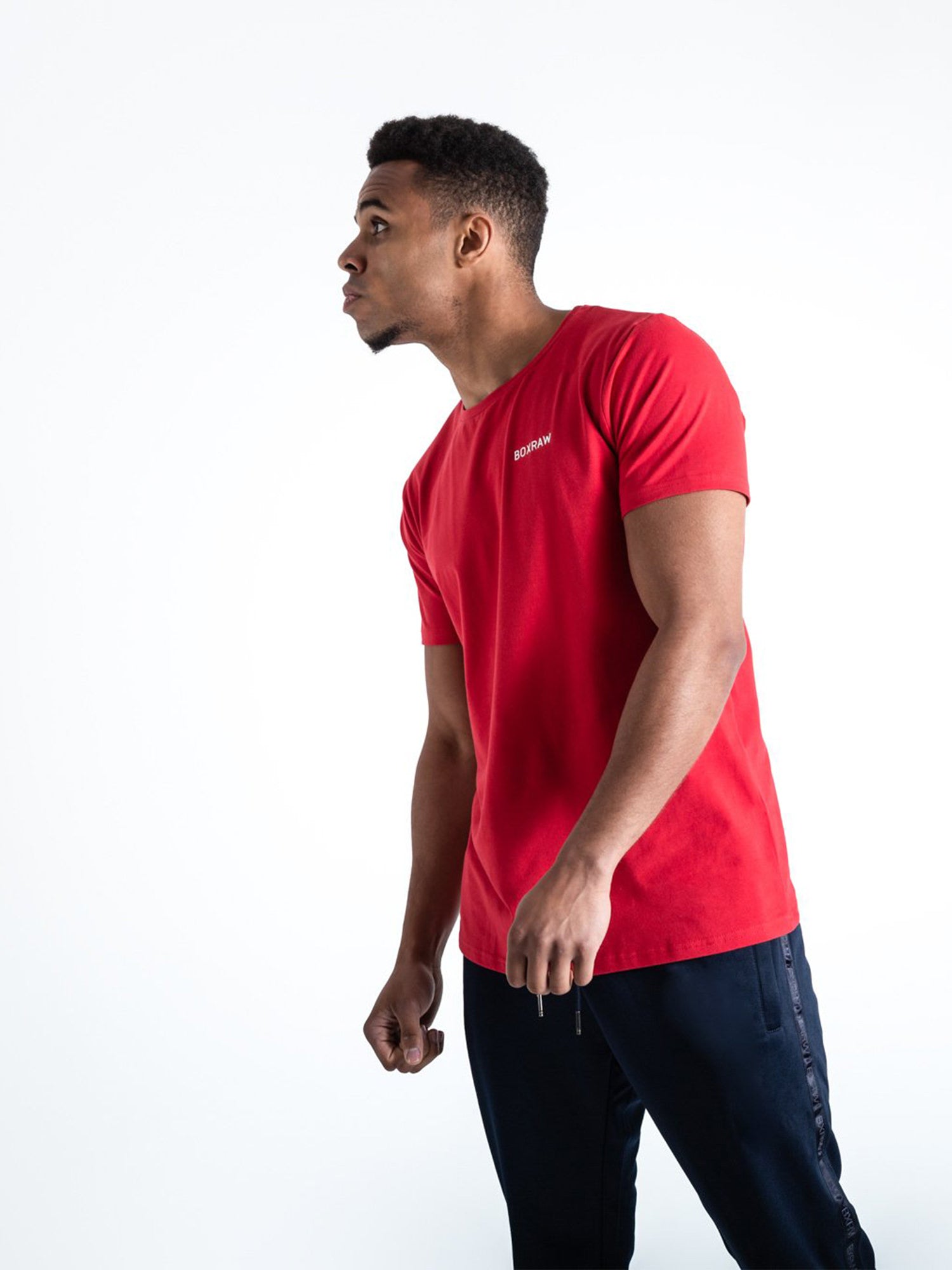 BOXRAW LOGO T-SHIRT RED | VAAMSPORT