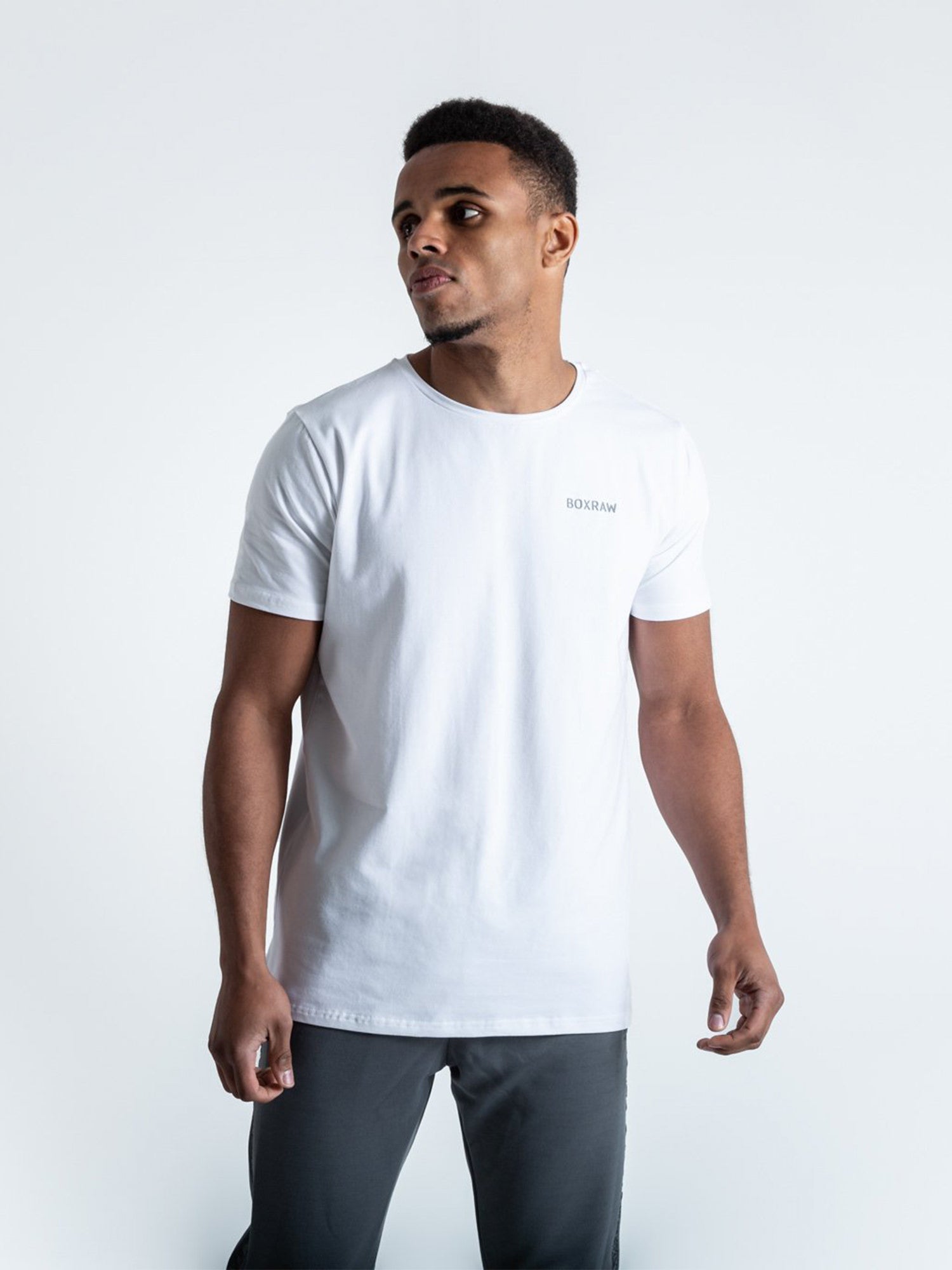 BOXRAW LOGO T-SHIRT WHITE | VAAMSPORT