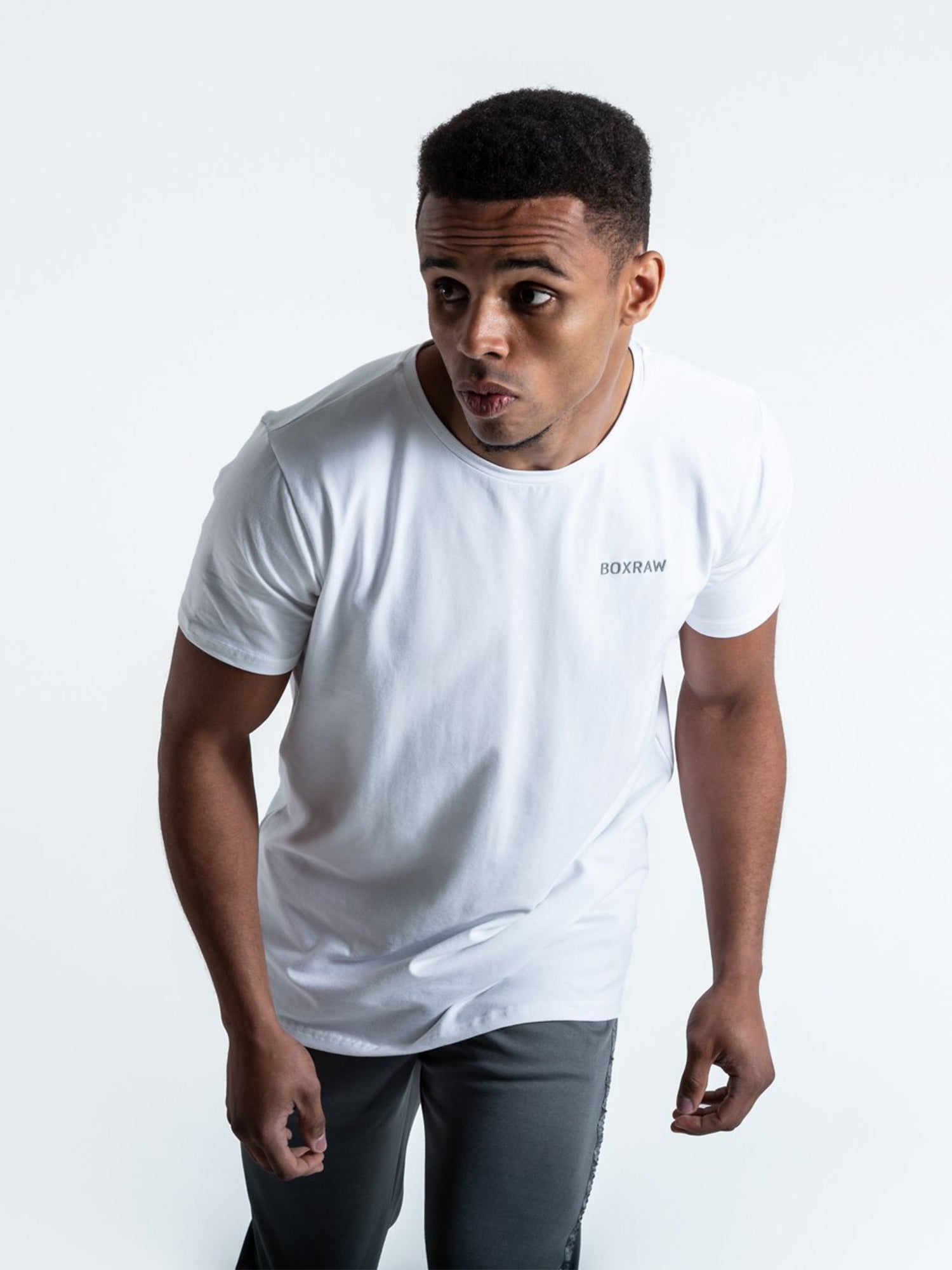 BOXRAW LOGO T-SHIRT WHITE | VAAMSPORT