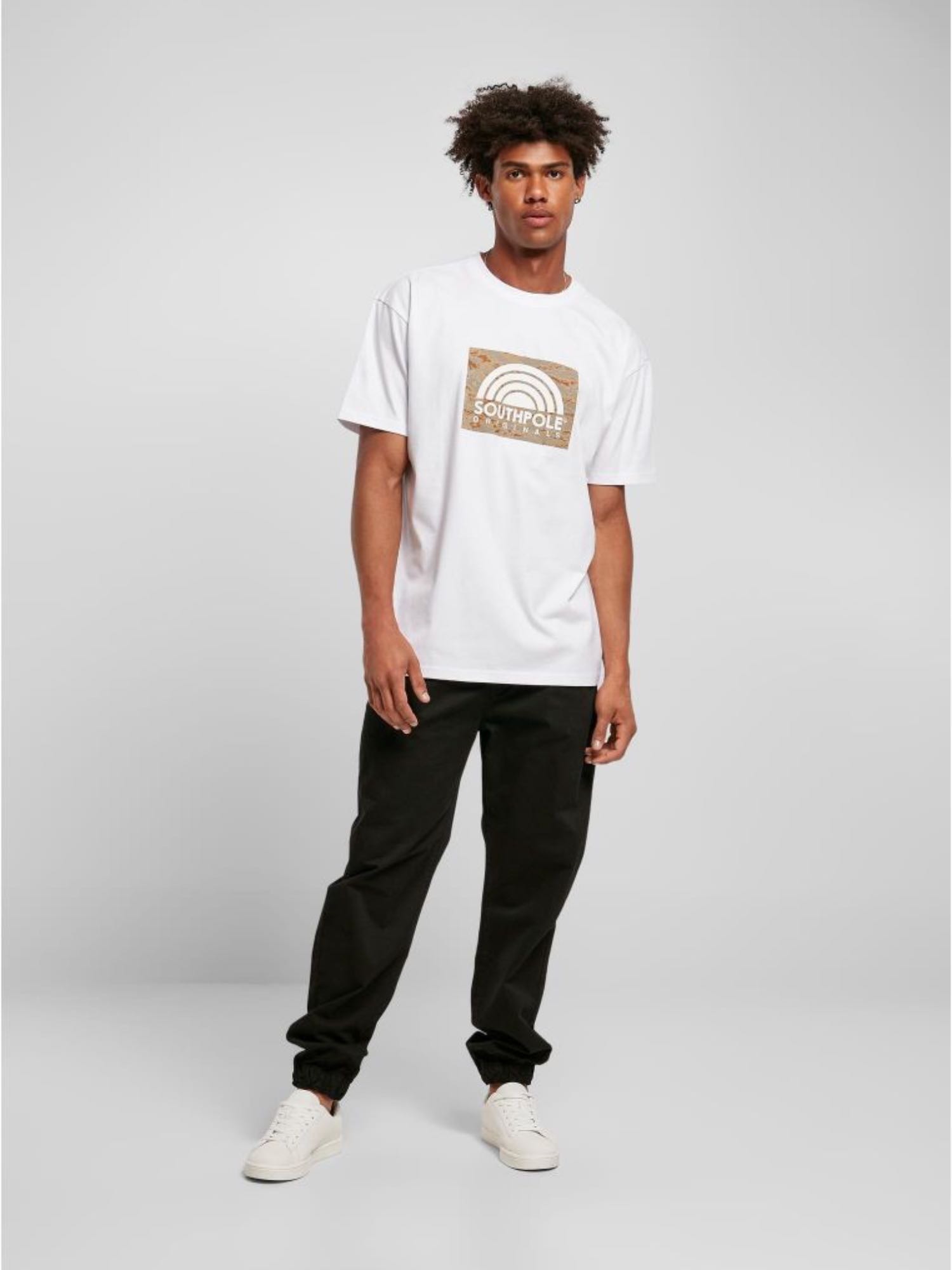 SOUTHPOLE CAMO LOGO TEE - WHITE | VAAM SPORT