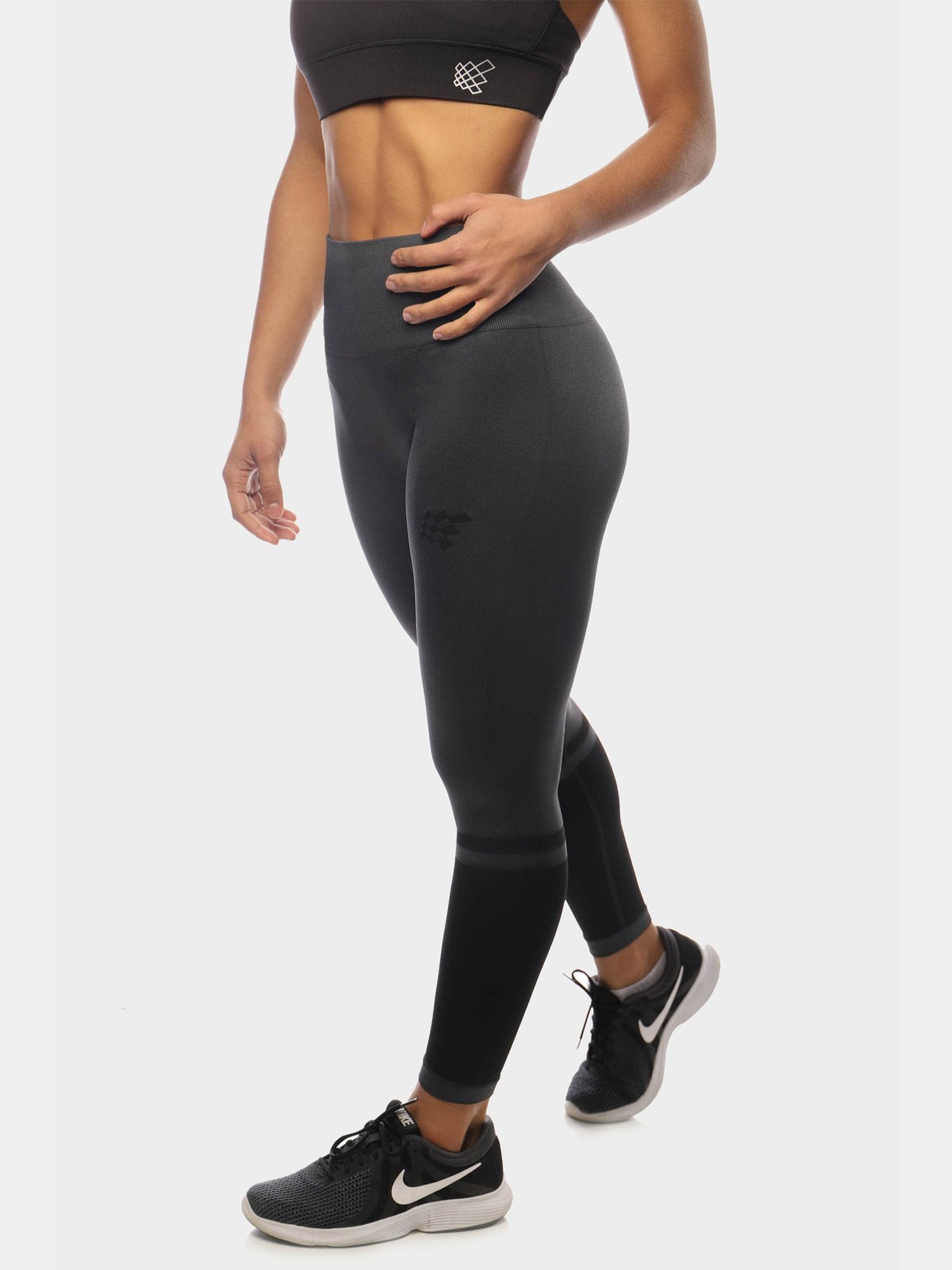 HALO SEAMLESS LEGGINGS - GRAY | VAAMSPORT
