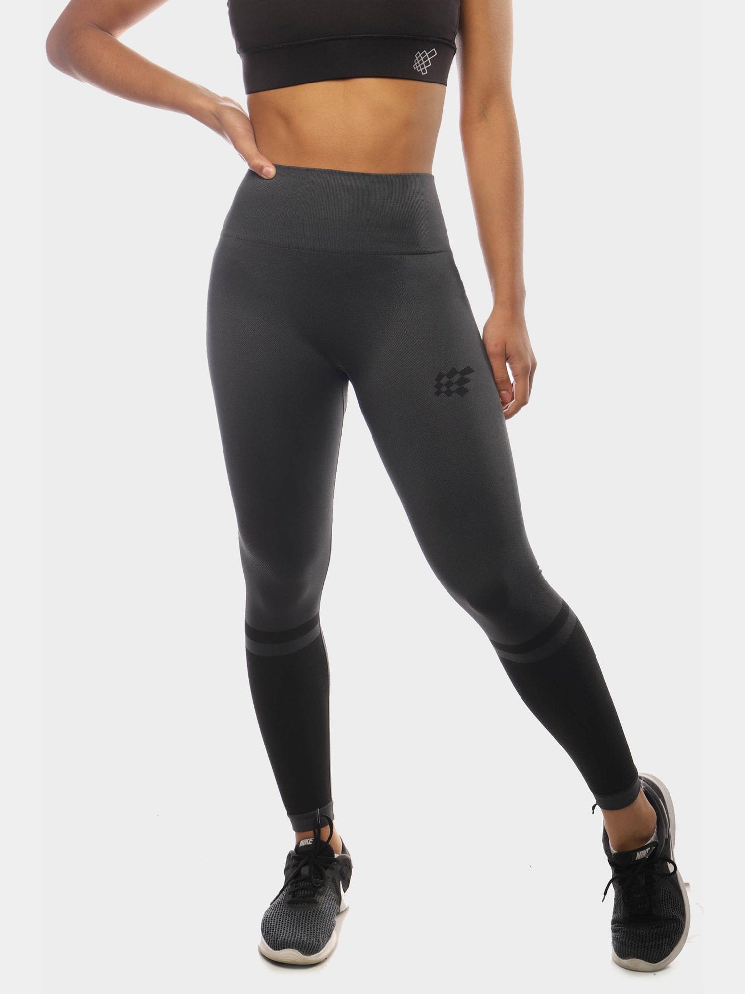 HALO SEAMLESS LEGGINGS - GRAY | VAAMSPORT