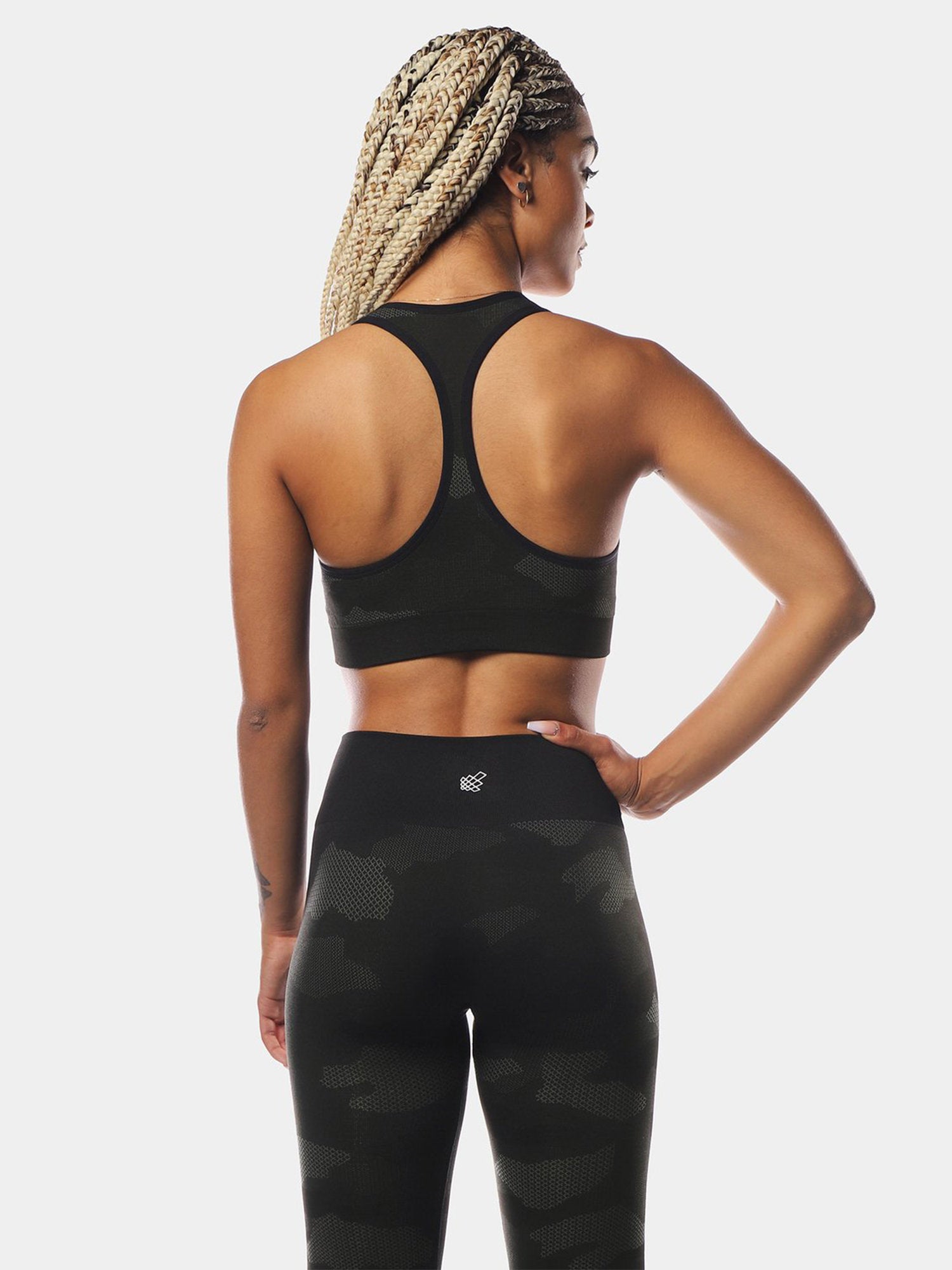 JED NORTH FLORA SPORTS BRA - CAMO BLACK | VAAMSPORT