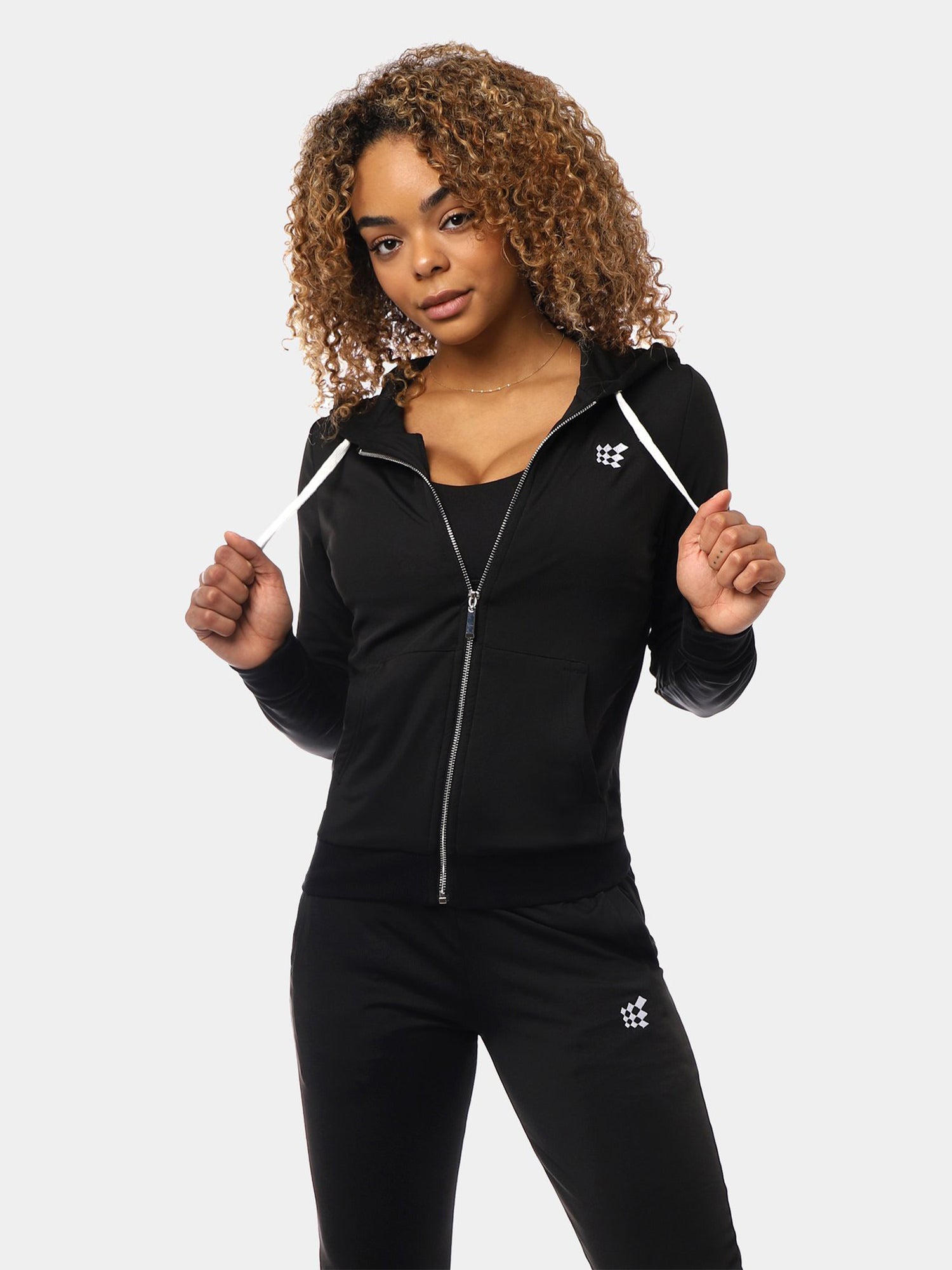 JED NORTH MISSY TRACK SWEATER - BLACK | VAAMSPORT