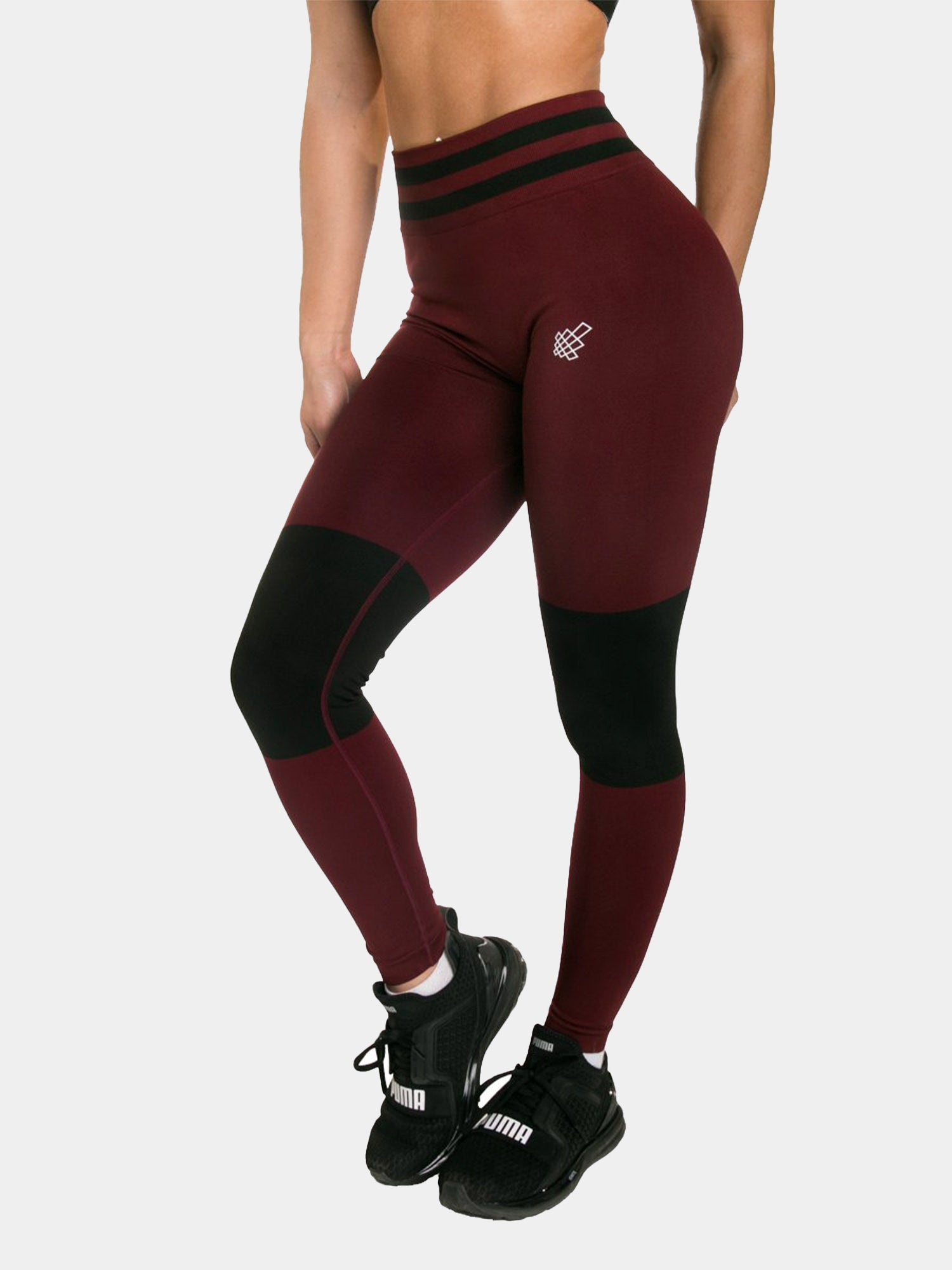 JED NORTH STORM SEAMLESS LEGGINGS - MAROON | VAAMSPORT