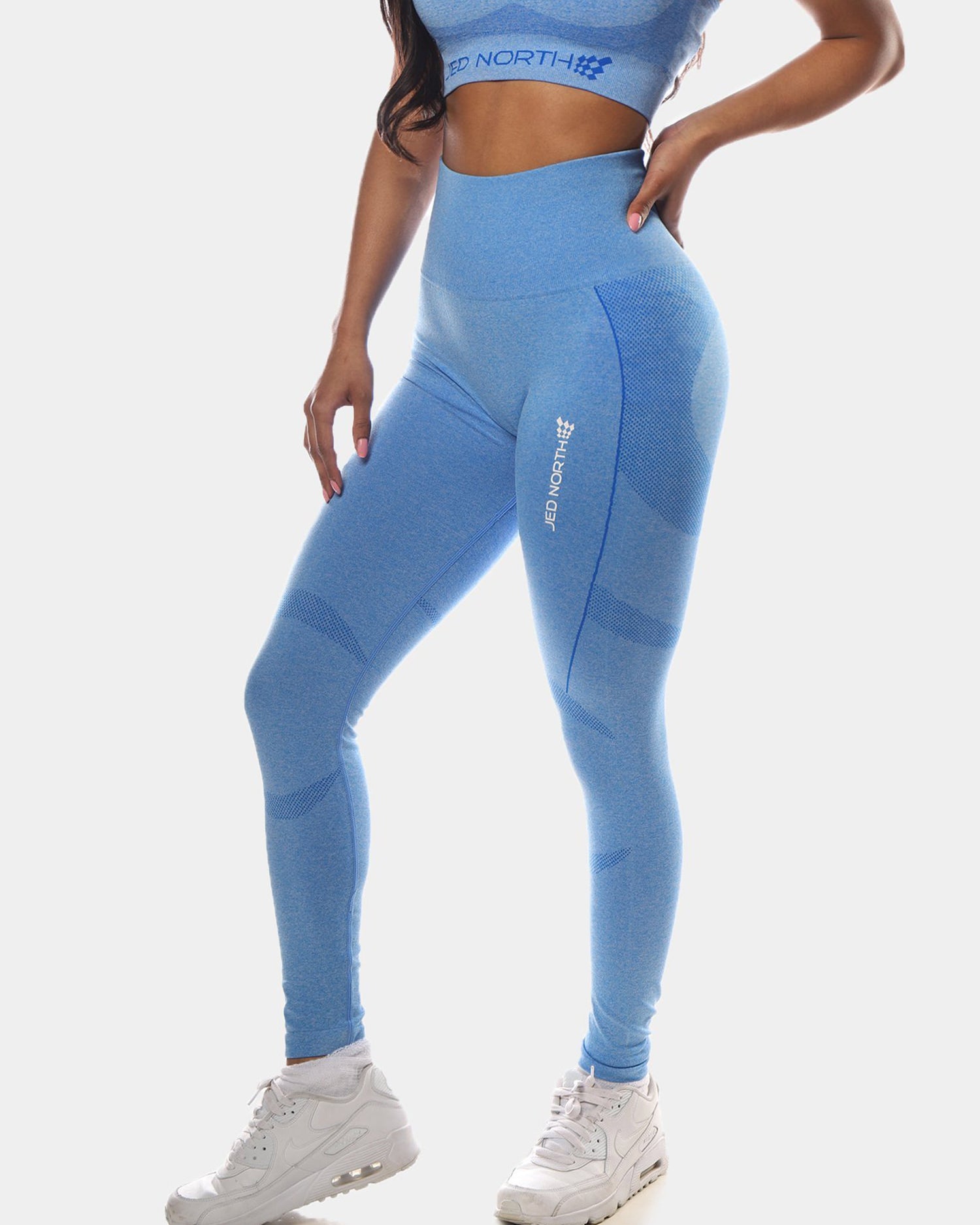 JED NORTH SUPPLE SEAMLESS LEGGINGS - BLUE | VAAMSPORT