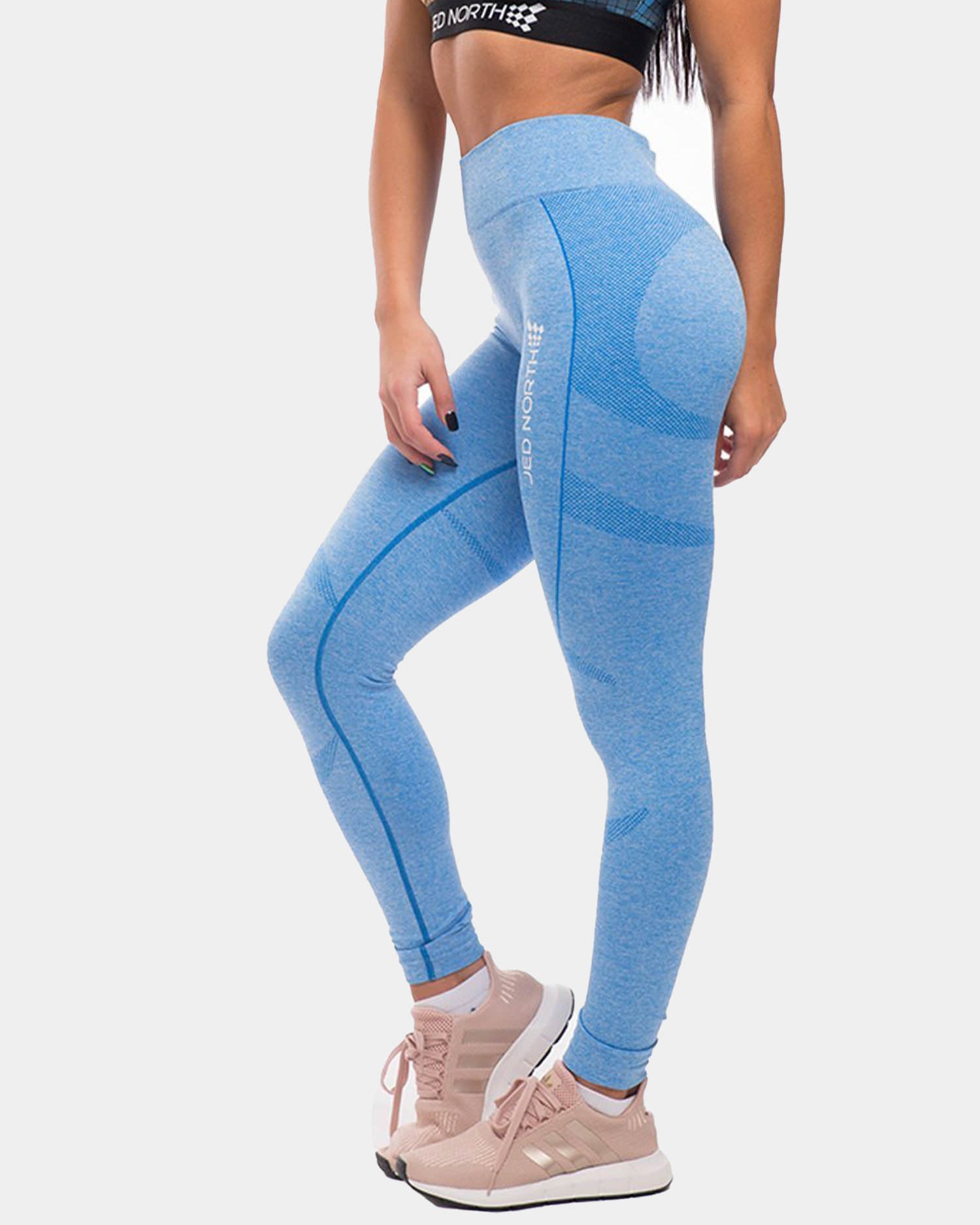 JED NORTH SUPPLE SEAMLESS LEGGINGS - BLUE | VAAMSPORT