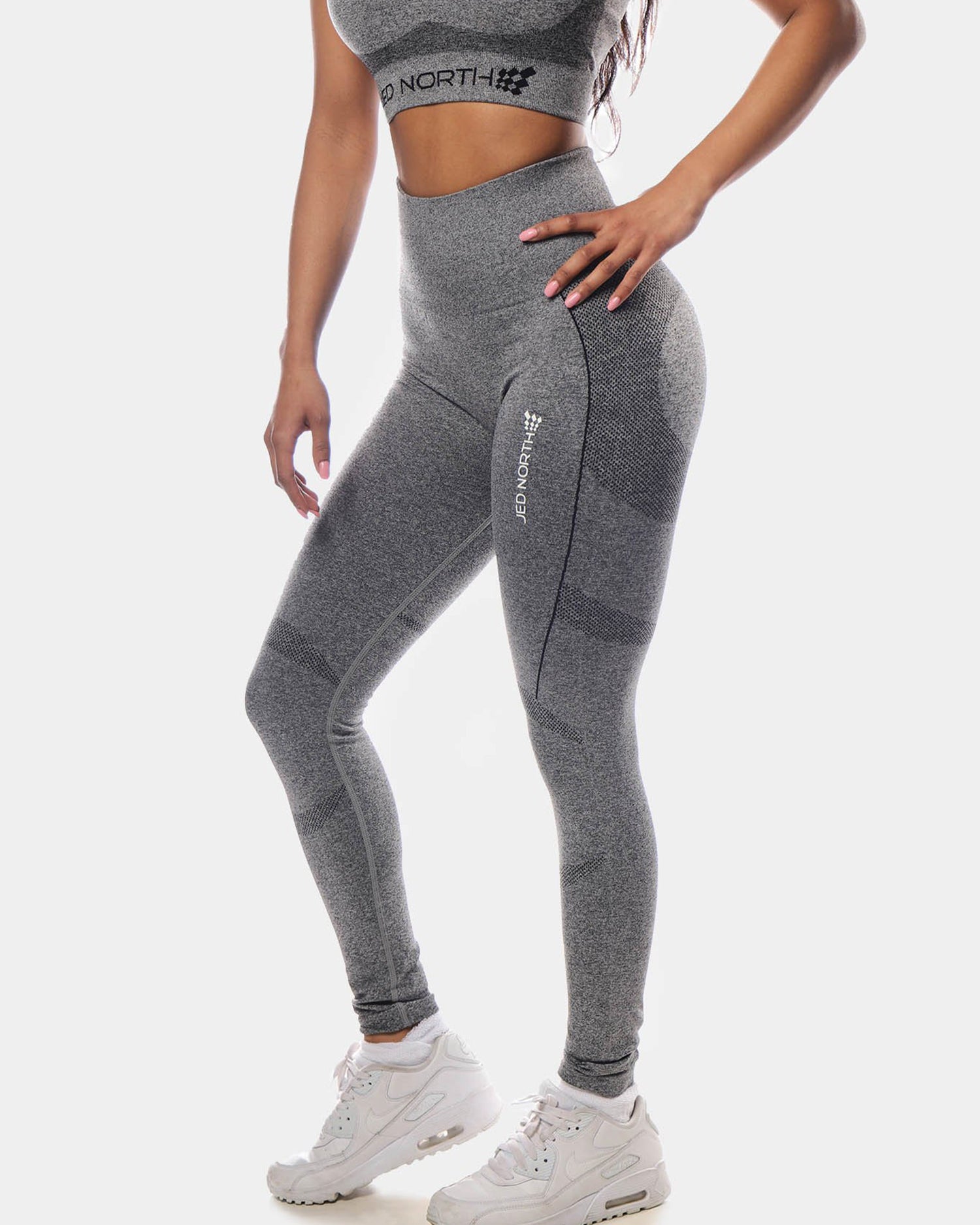 JED NORTH SUPPLE SEAMLESS LEGGINGS - GRAY | VAAMSPORT