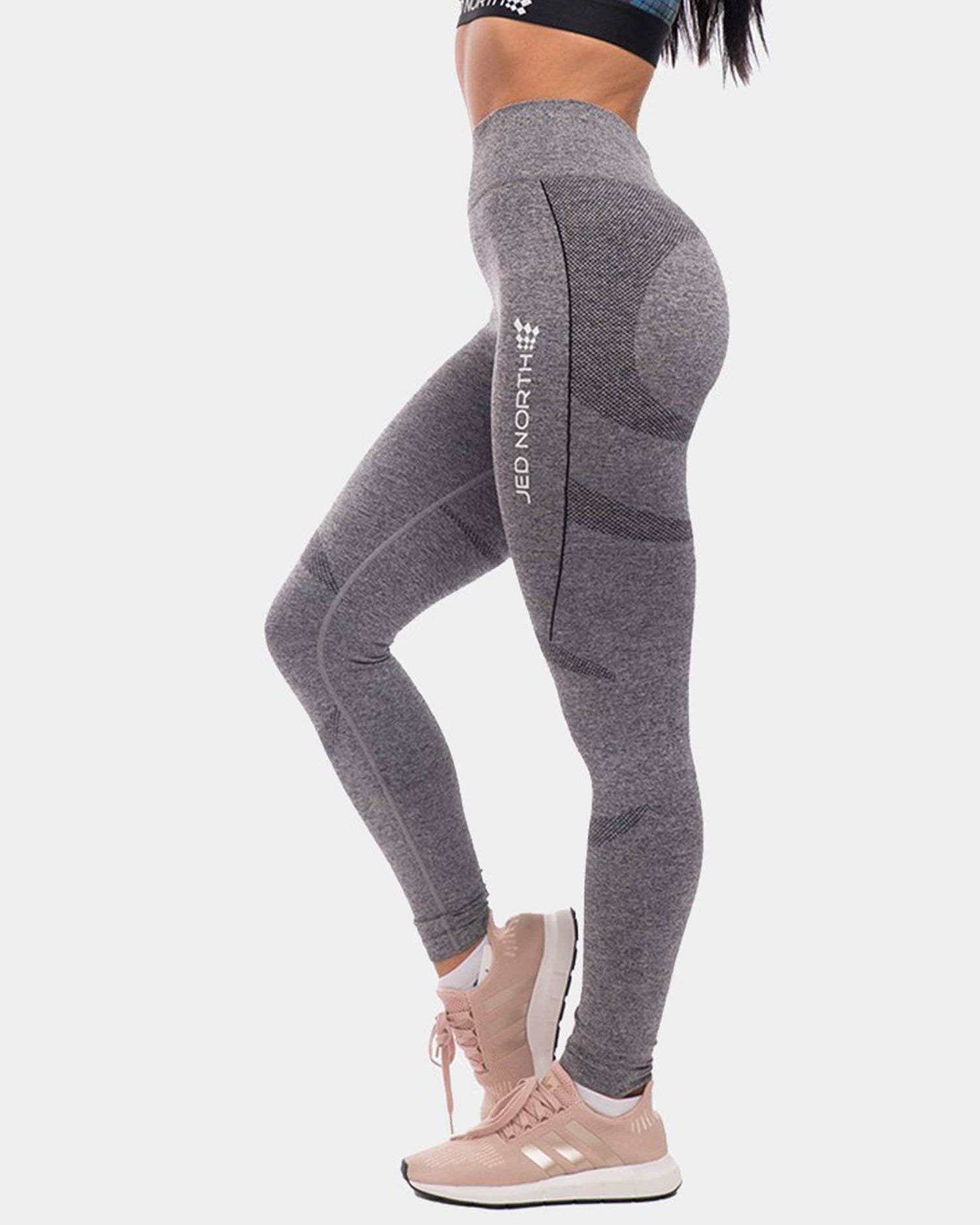 JED NORTH SUPPLE SEAMLESS LEGGINGS - GRAY | VAAMSPORT
