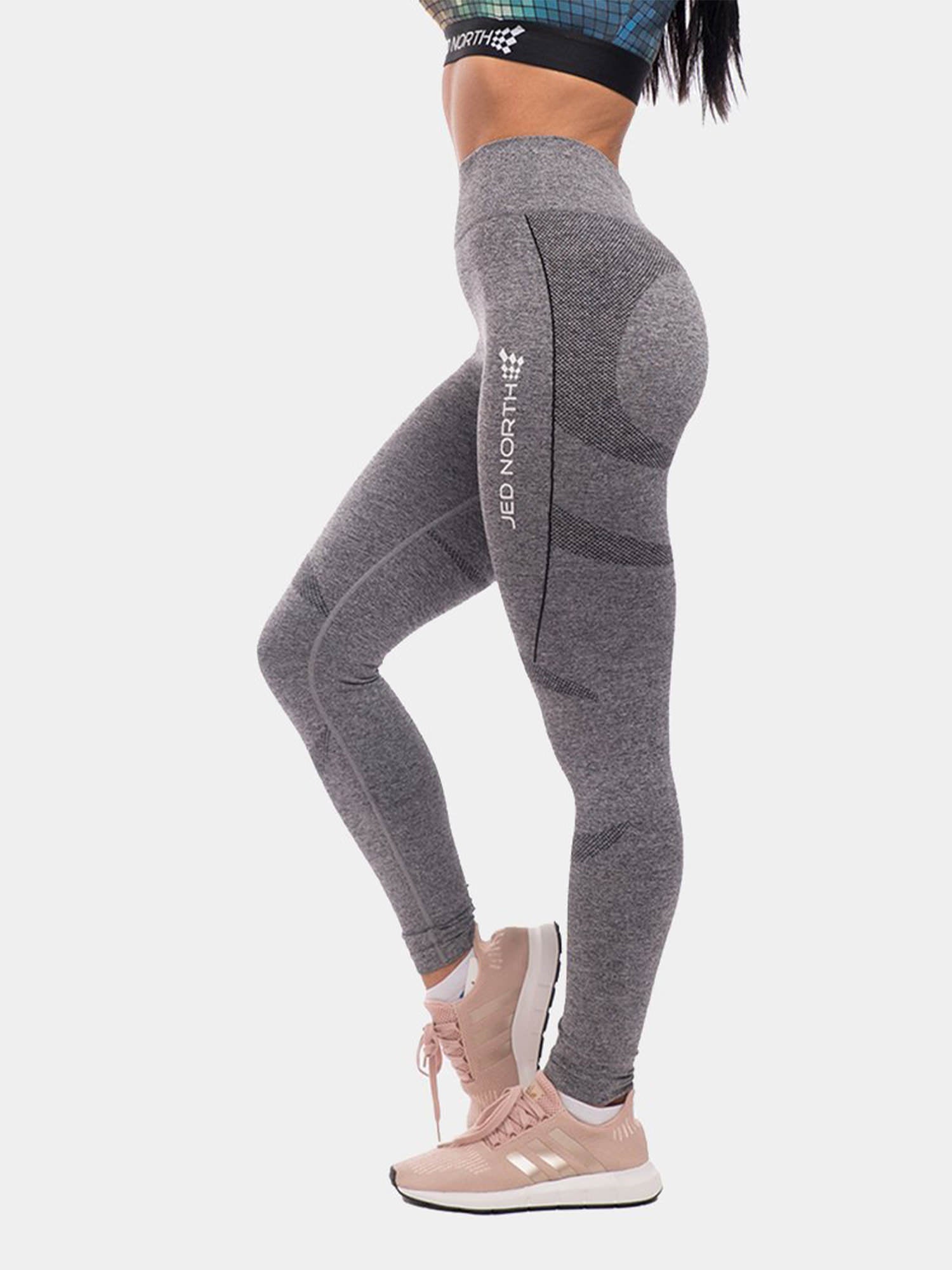 JED NORTH SUPPLE SEAMLESS LEGGINGS - GRAY | VAAMSPORT