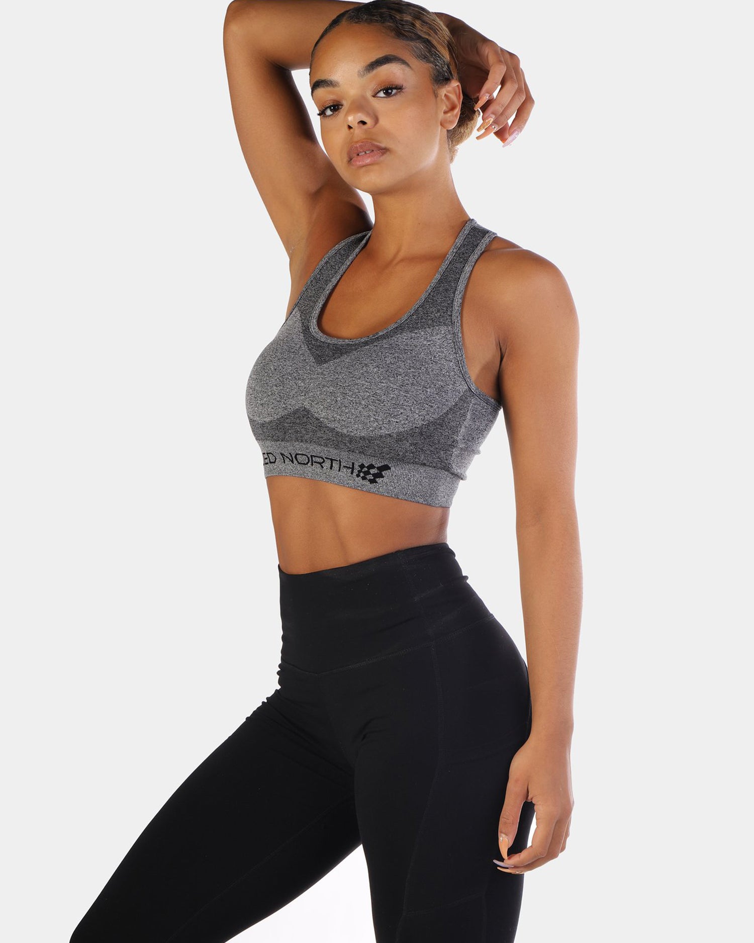 JED NORTH SUPPLE SEAMLESS SPORTS BRA - GRAY | VAAMSPORT