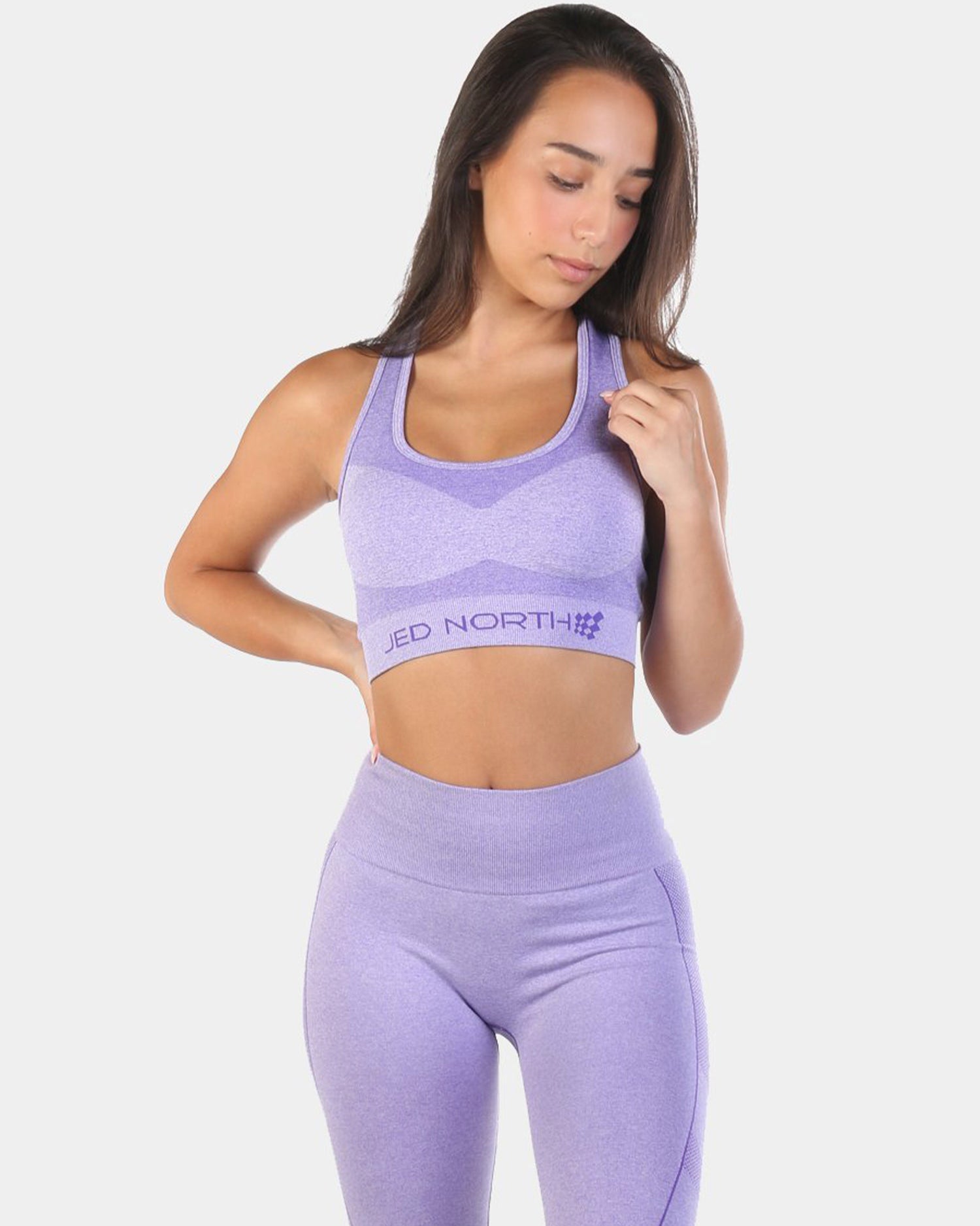 JED NORTH SUPPLE SEAMLESS SPORTS BRA - PURPLE | VAAMSPORT