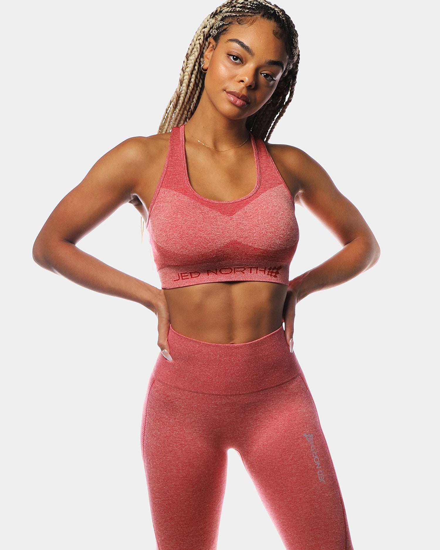 JED NORTH SUPPLE SEAMLESS SPORTS BRA - RED | VAAMSPORT