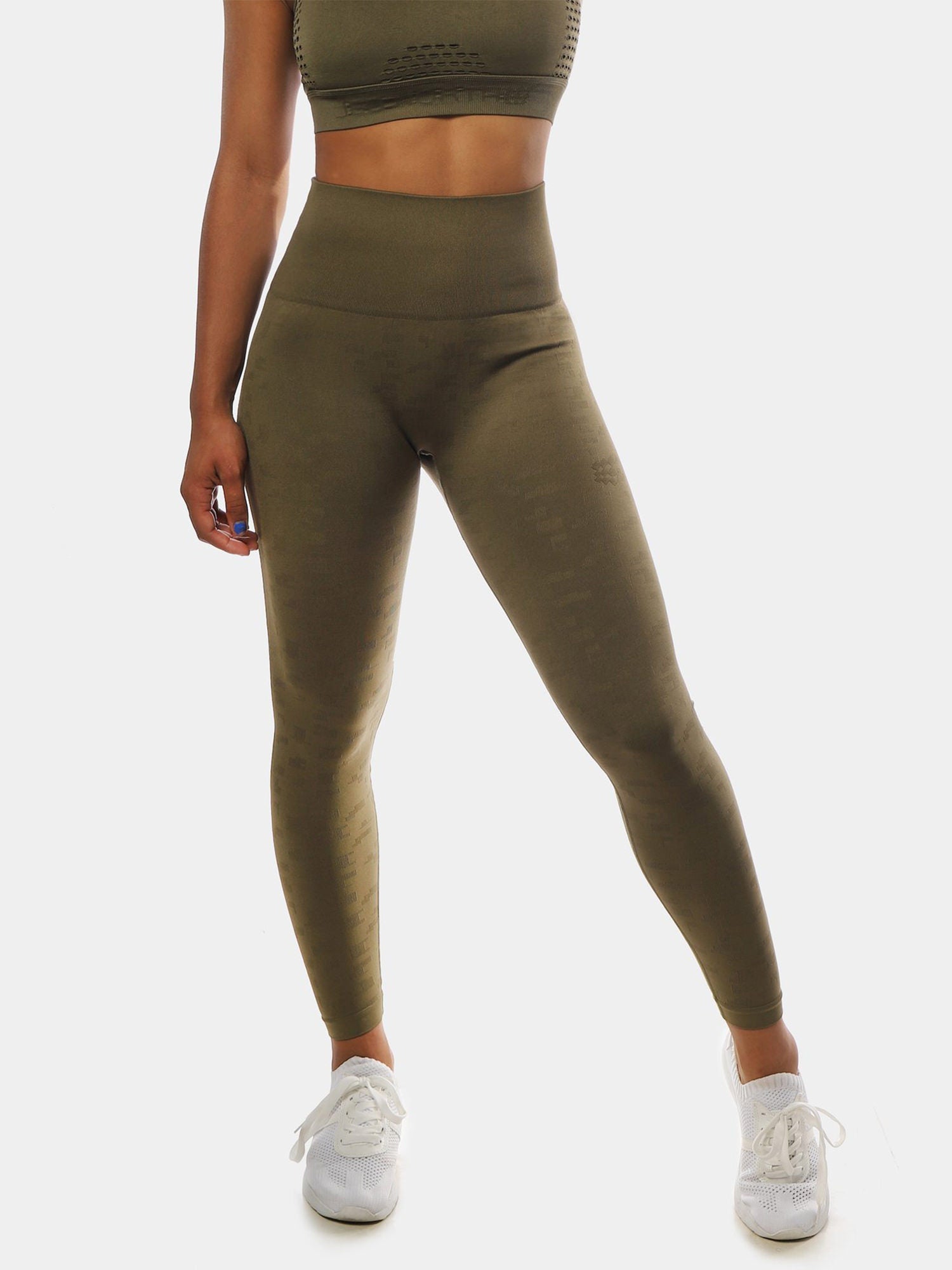 JED NORTH TETRIS LEGGINGS - OLIVE | VAAMSPORT