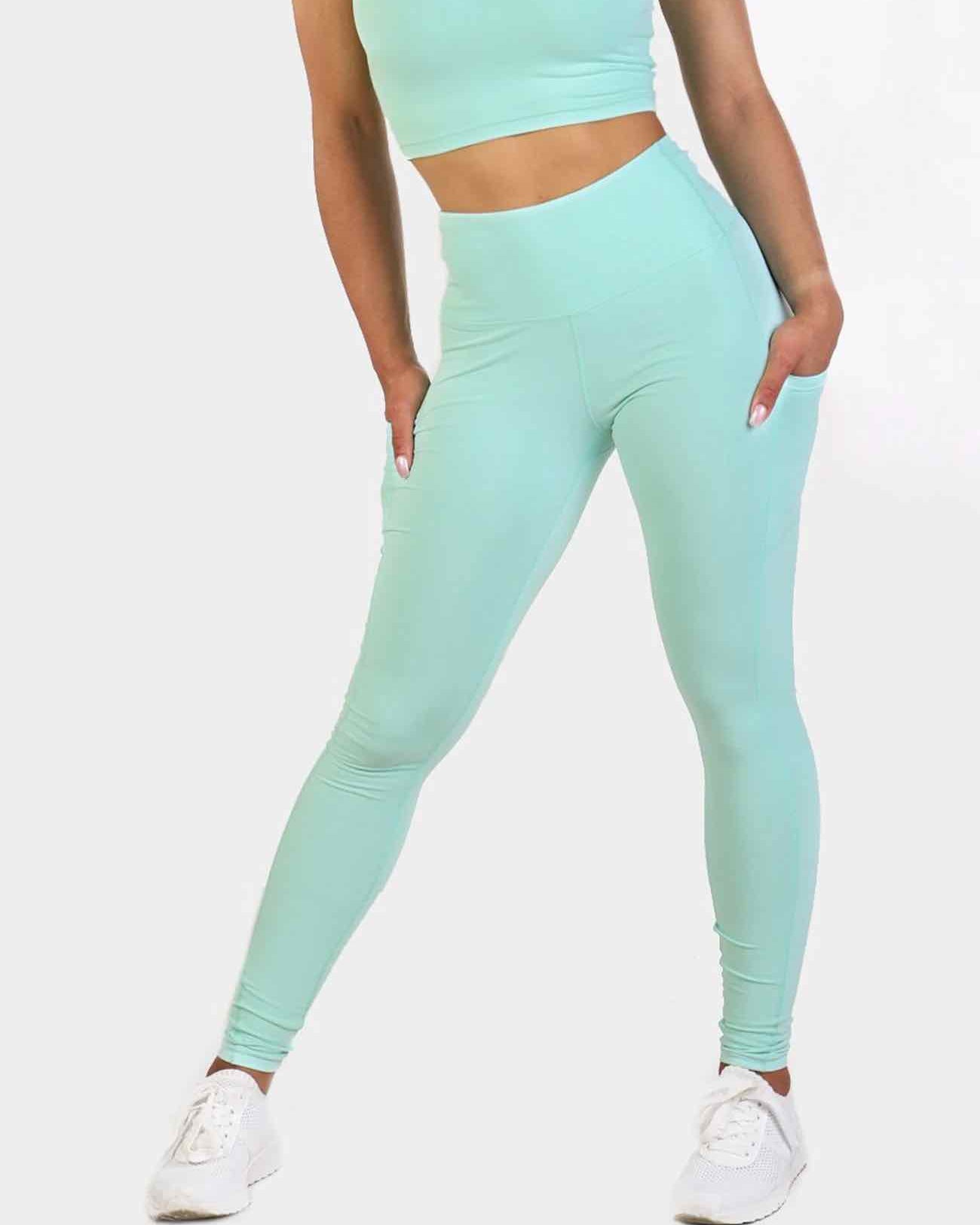 LOTUS LEGGINGS - MINT GREEN | VAAMSPORT