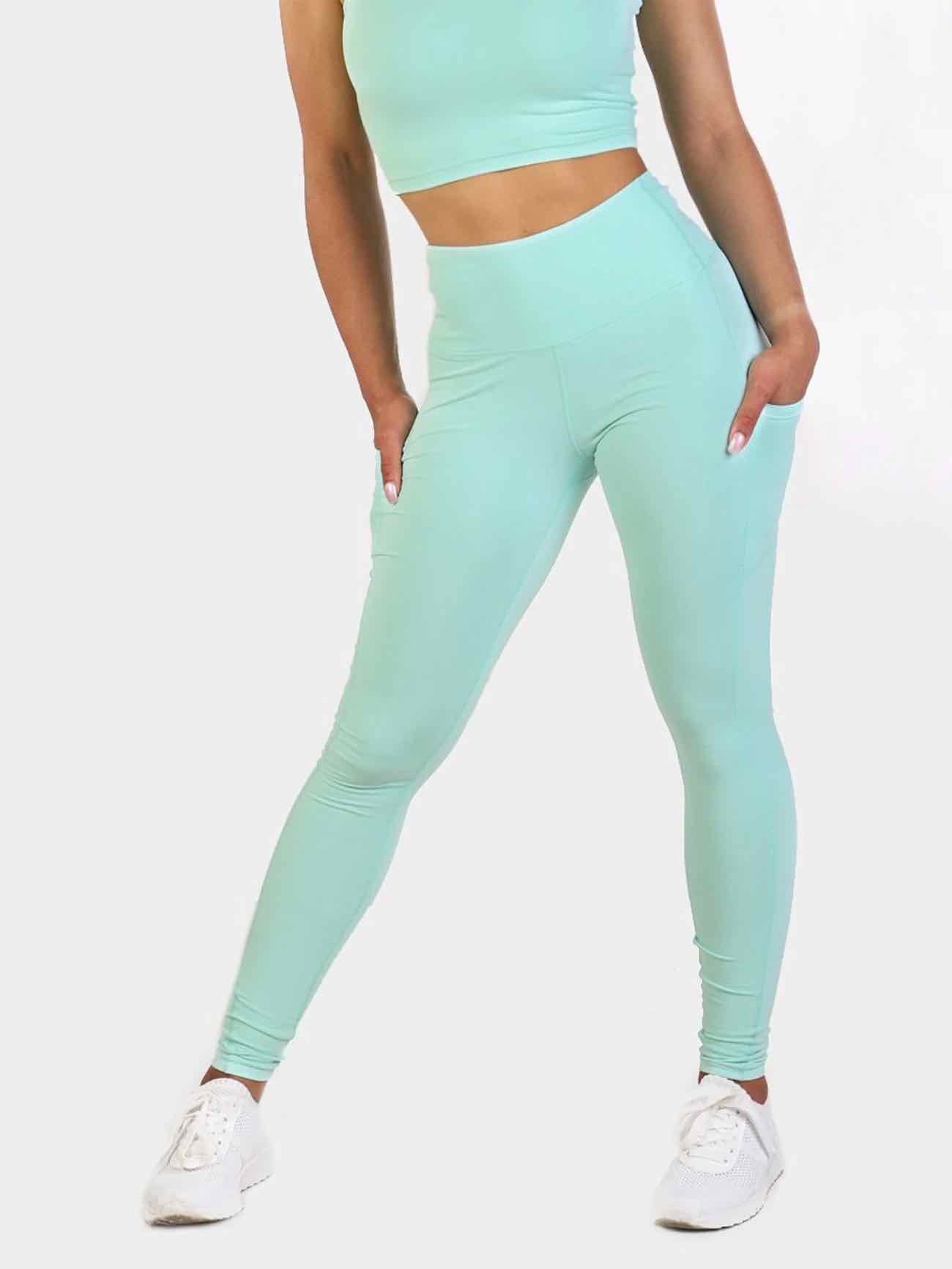 LOTUS LEGGINGS - MINT GREEN | VAAMSPORT