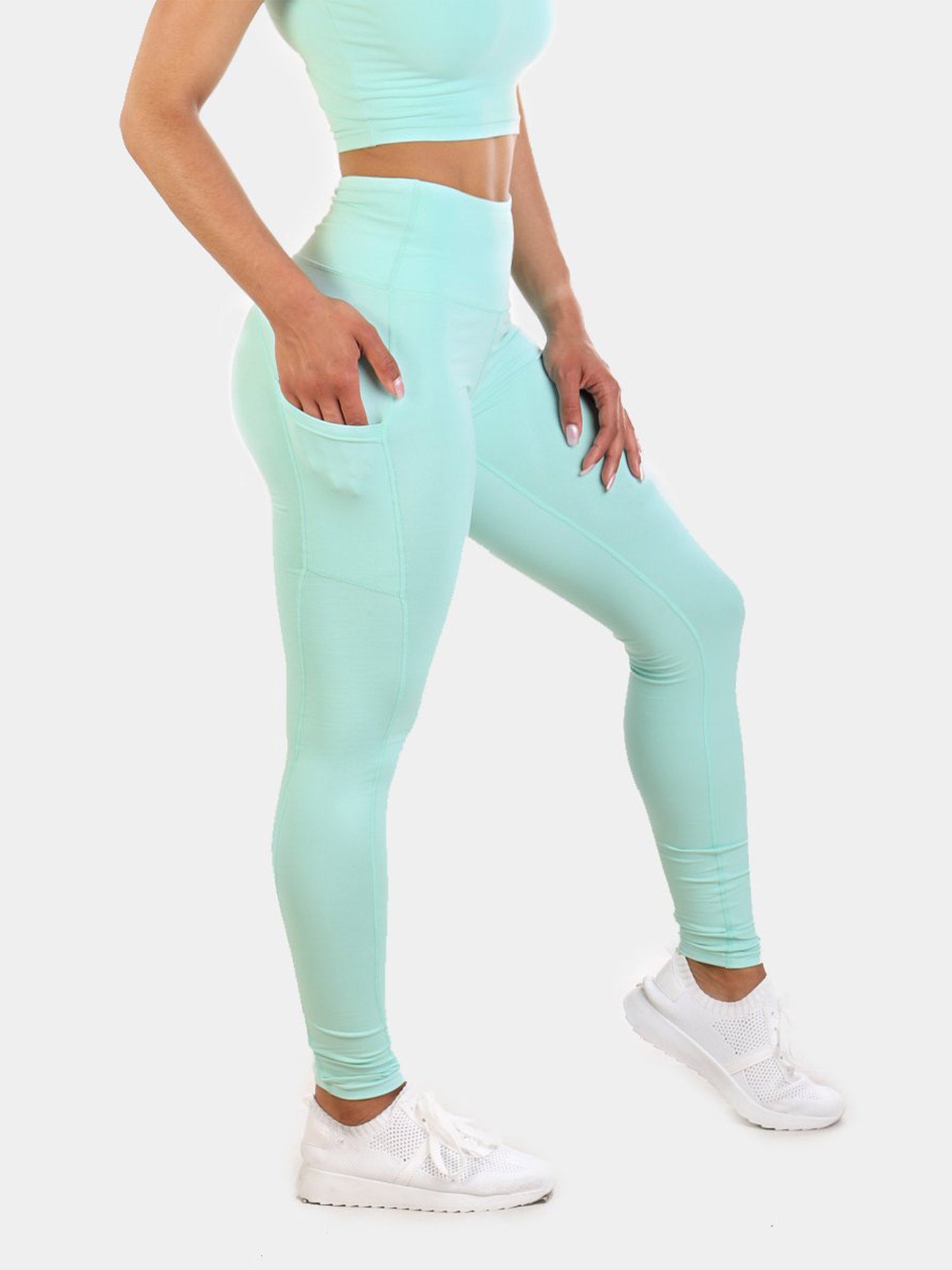LOTUS LEGGINGS - MINT GREEN | VAAMSPORT