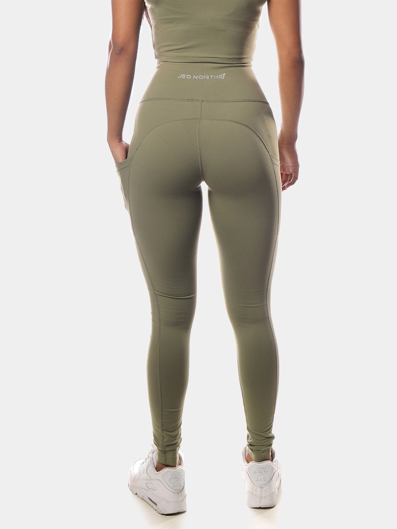 LOTUS LEGGINGS - OLIVE GREEN | VAAMSPORT