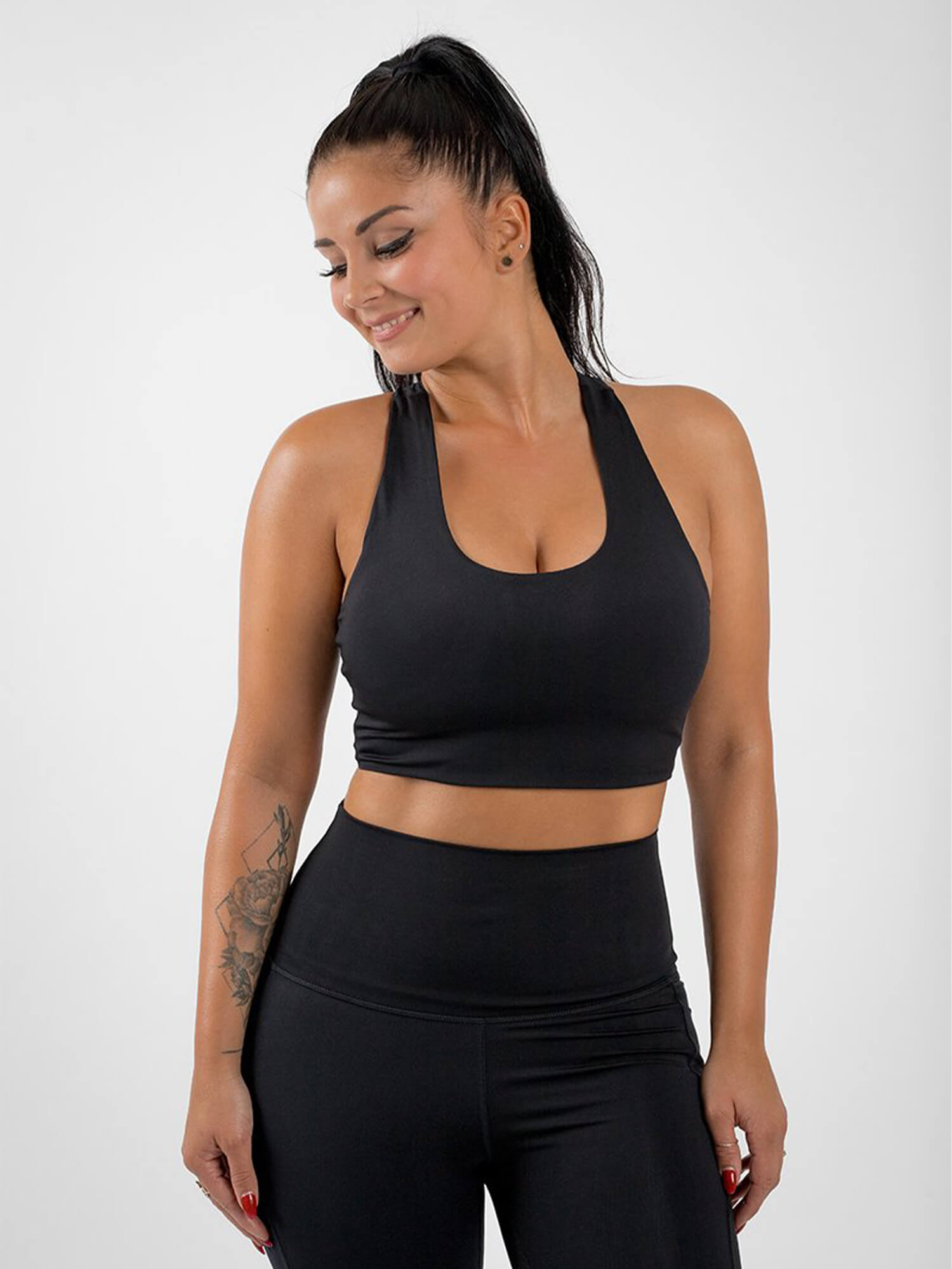 VAAM LMNTS SILK SPORTS BRA - BLACK | VAAM SPORT