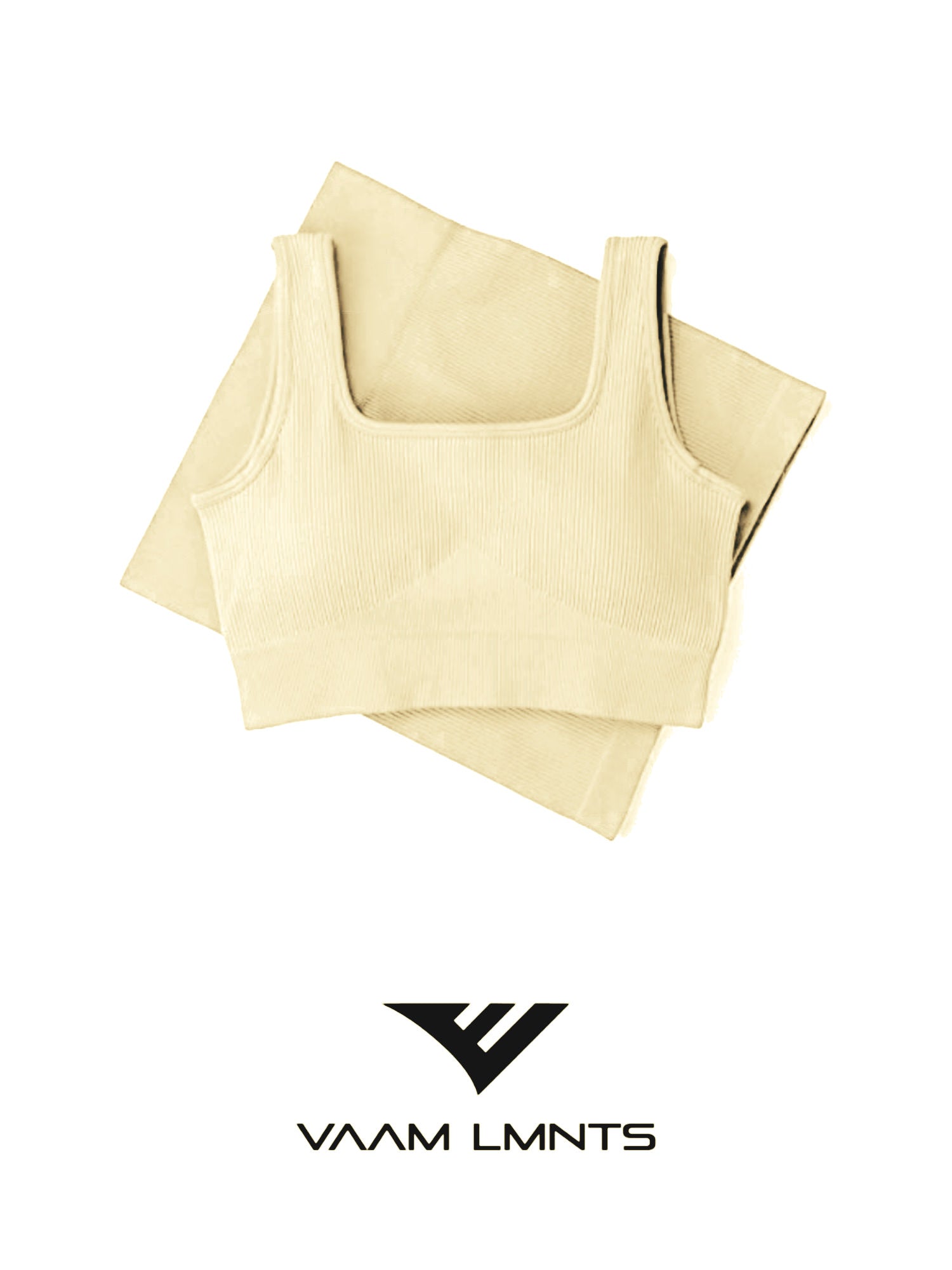VAAM LMNTS RIBBED SEAMLESS BRA - SAND | VAAMSPORT
